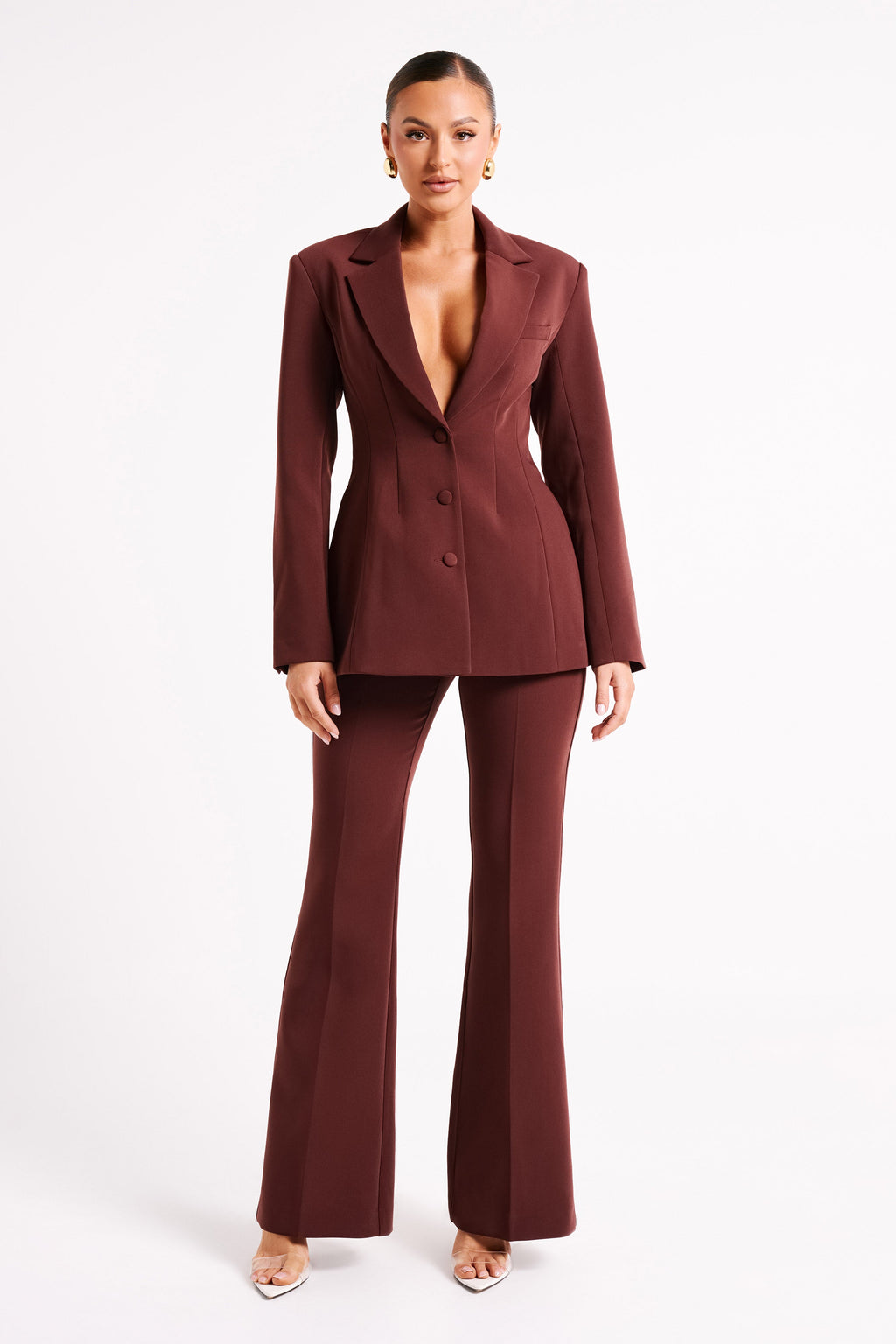 Levauro Loretta Fit & Flare Özel Pantolon - Çikolata