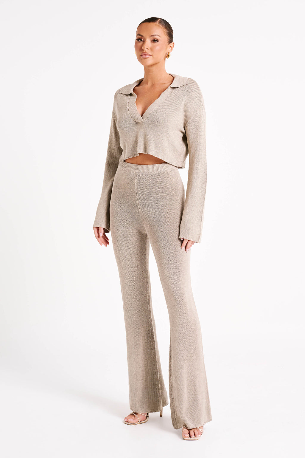 Levauro Carlota Örgü Pantolon - Taupe