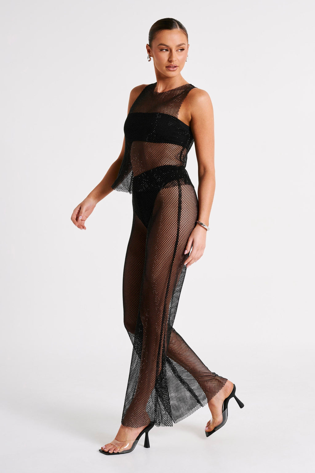 Levauro Emerson Diamante File Pantolon - Siyah