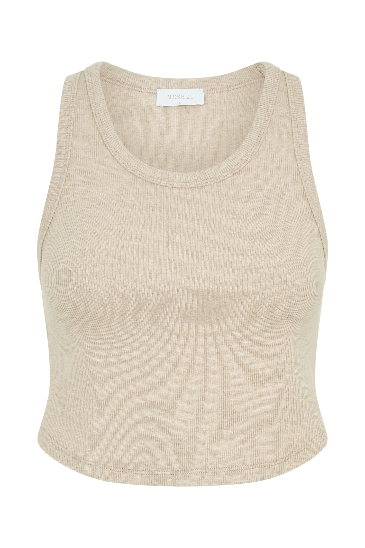 Levauro  Morgana Fitilli Kolsuz Bluz - Neutral Marle