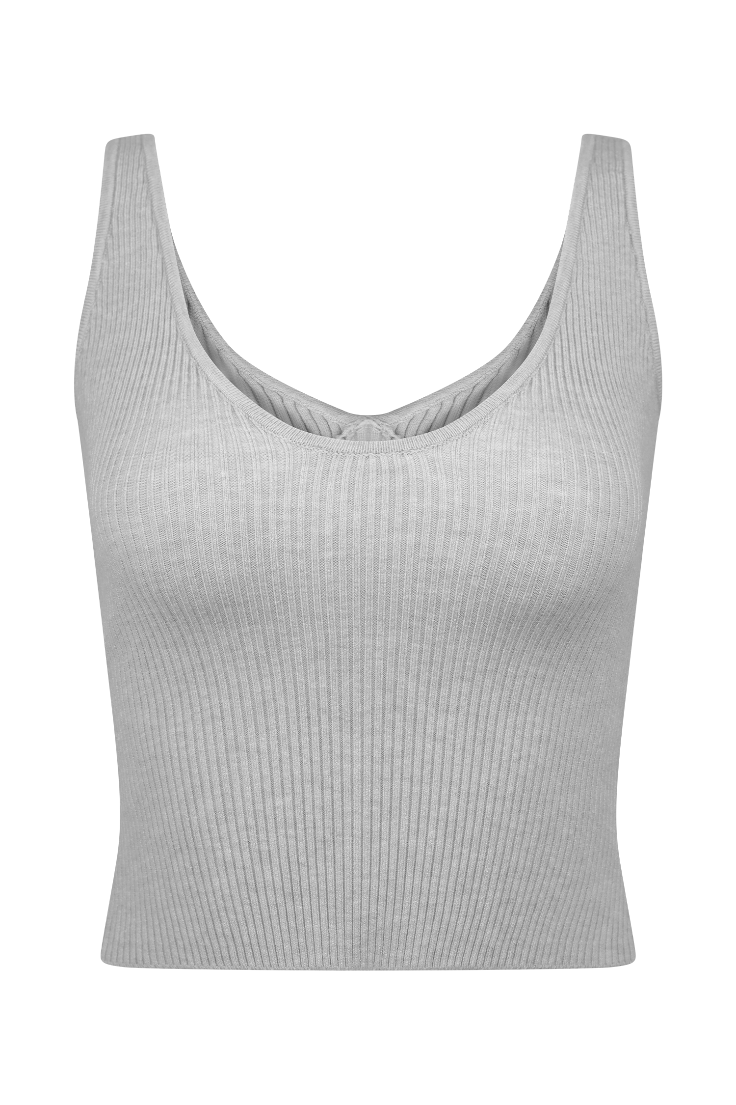 Levauro  Natalya Fitilli Örgü Cami Üst - Heather Gri Marle