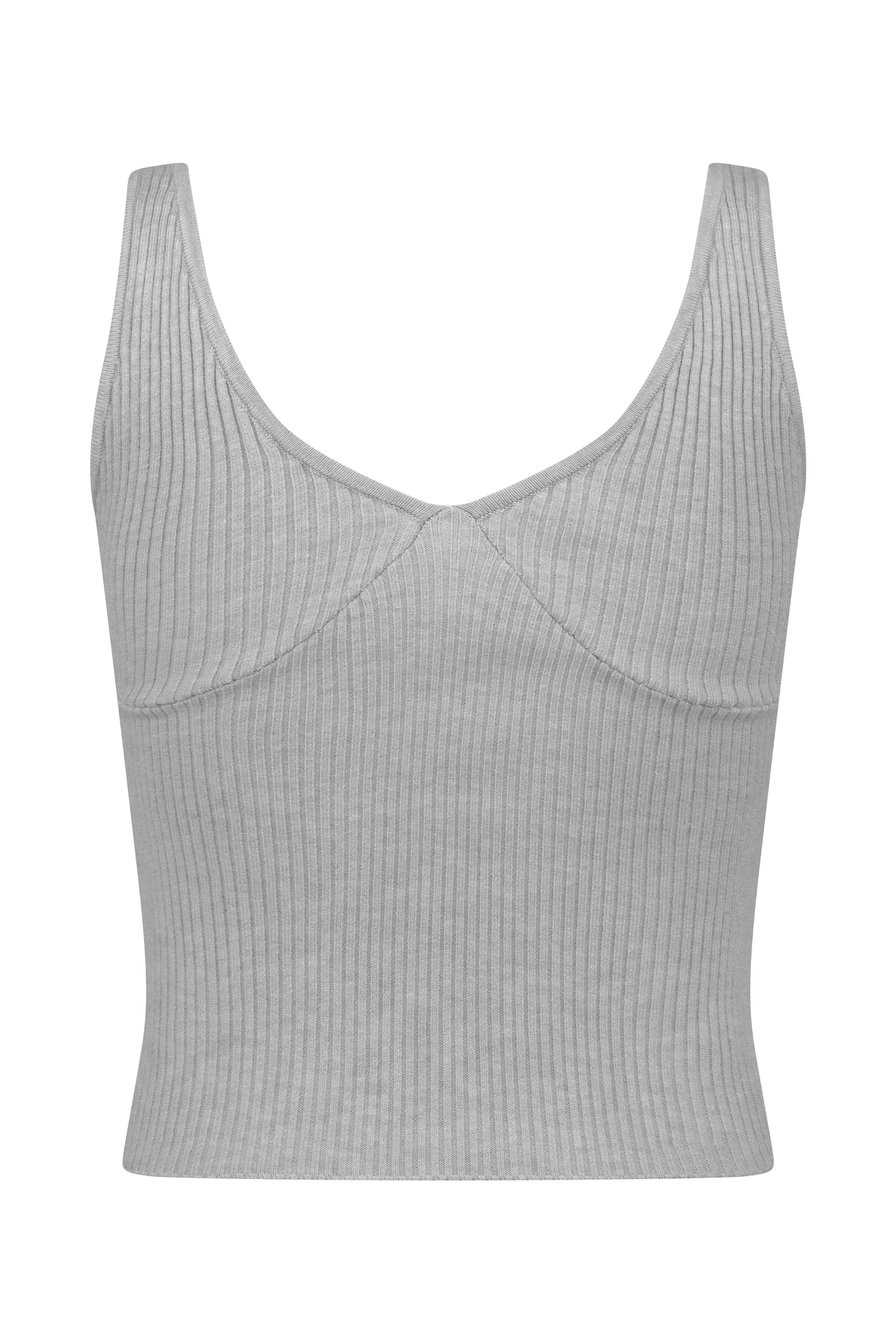 Levauro  Natalya Fitilli Örgü Cami Üst - Heather Gri Marle