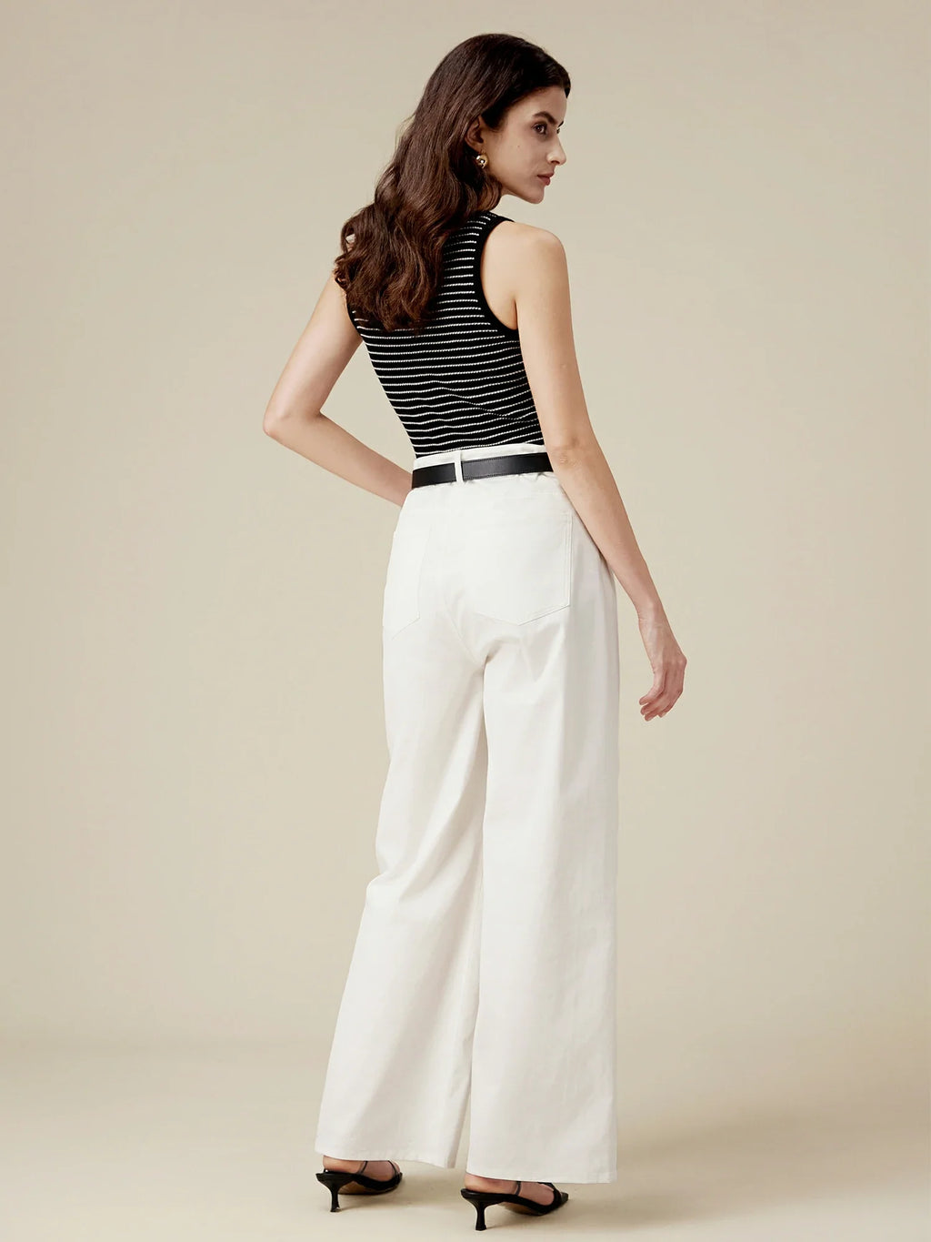 Levauro Pamuklu Geniş Paça Uzun Pantolon