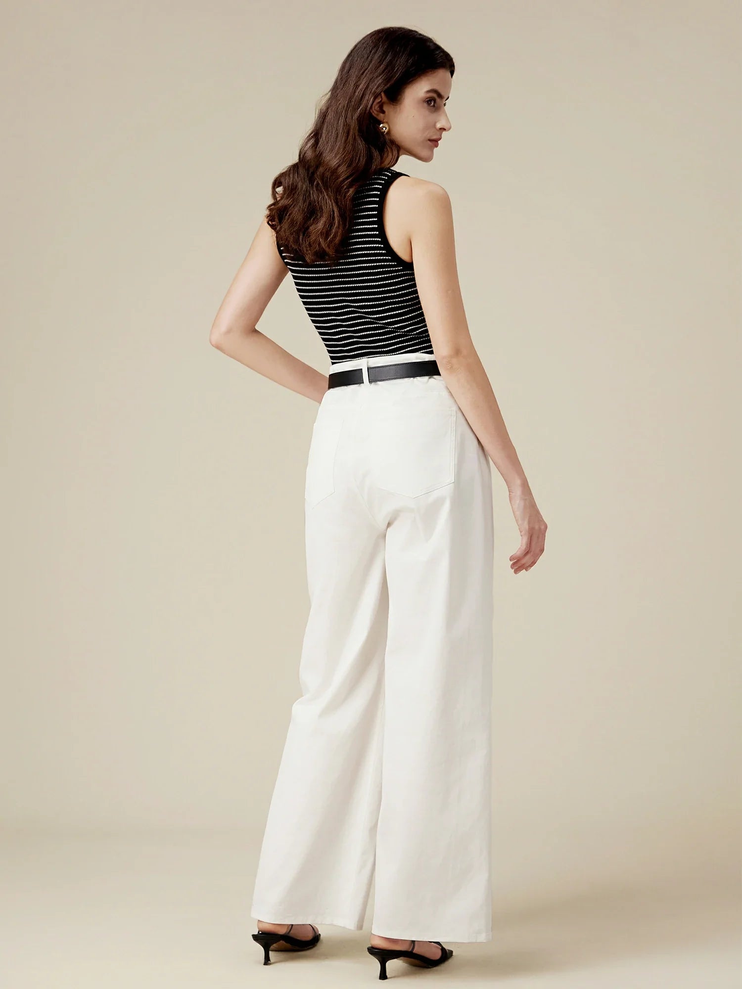 Levauro Pamuklu Geniş Paça Uzun Pantolon