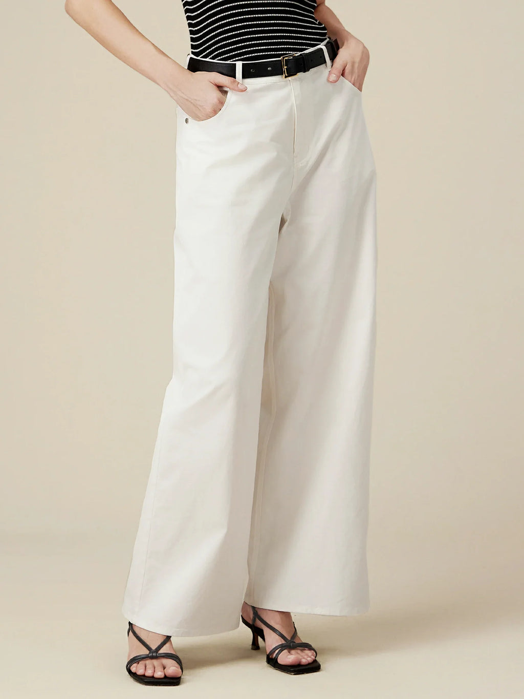 Levauro Pamuklu Geniş Paça Uzun Pantolon