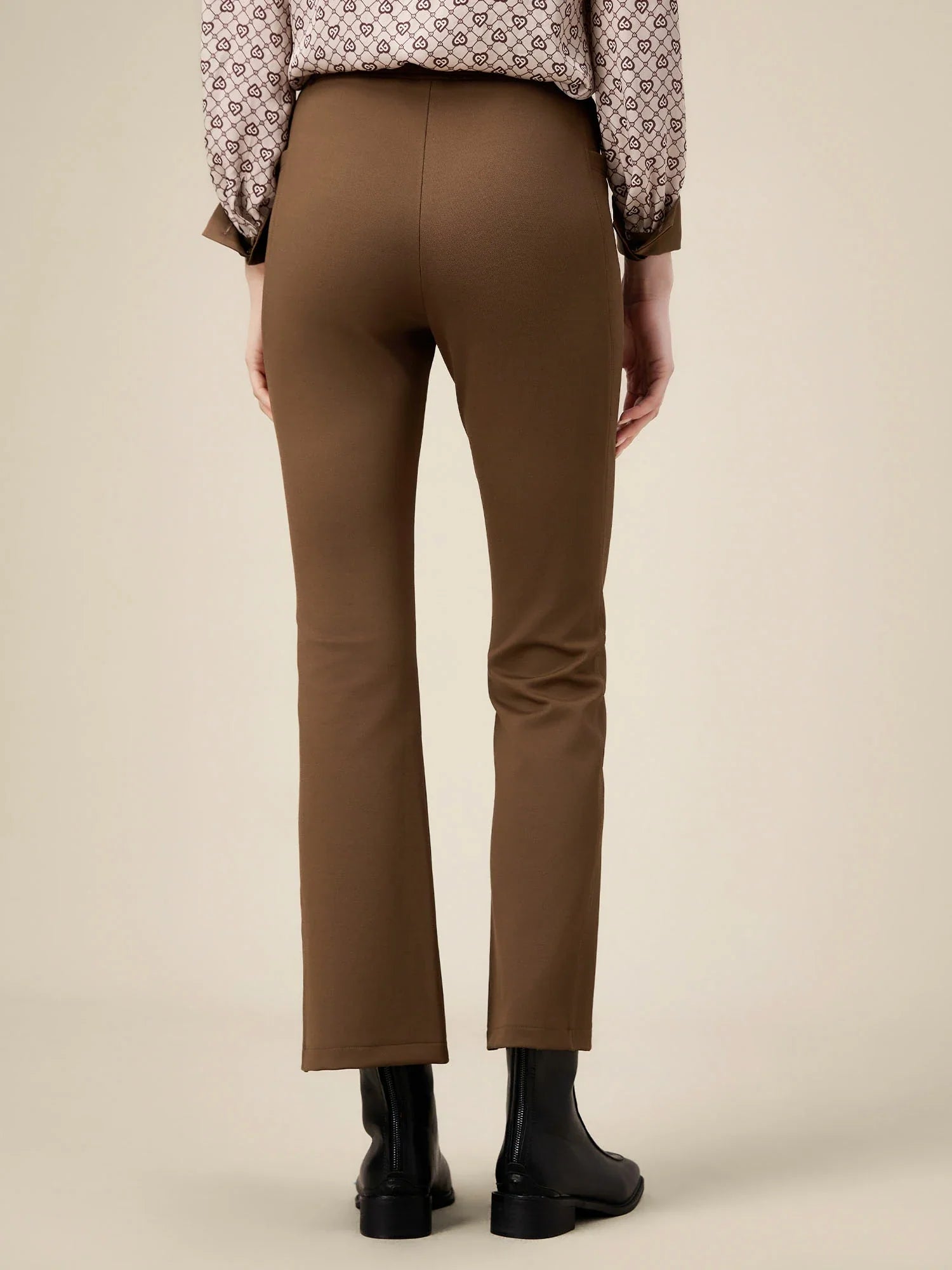 Levauro Kadın Esnek Slim Fit Geniş Paça Pantolon