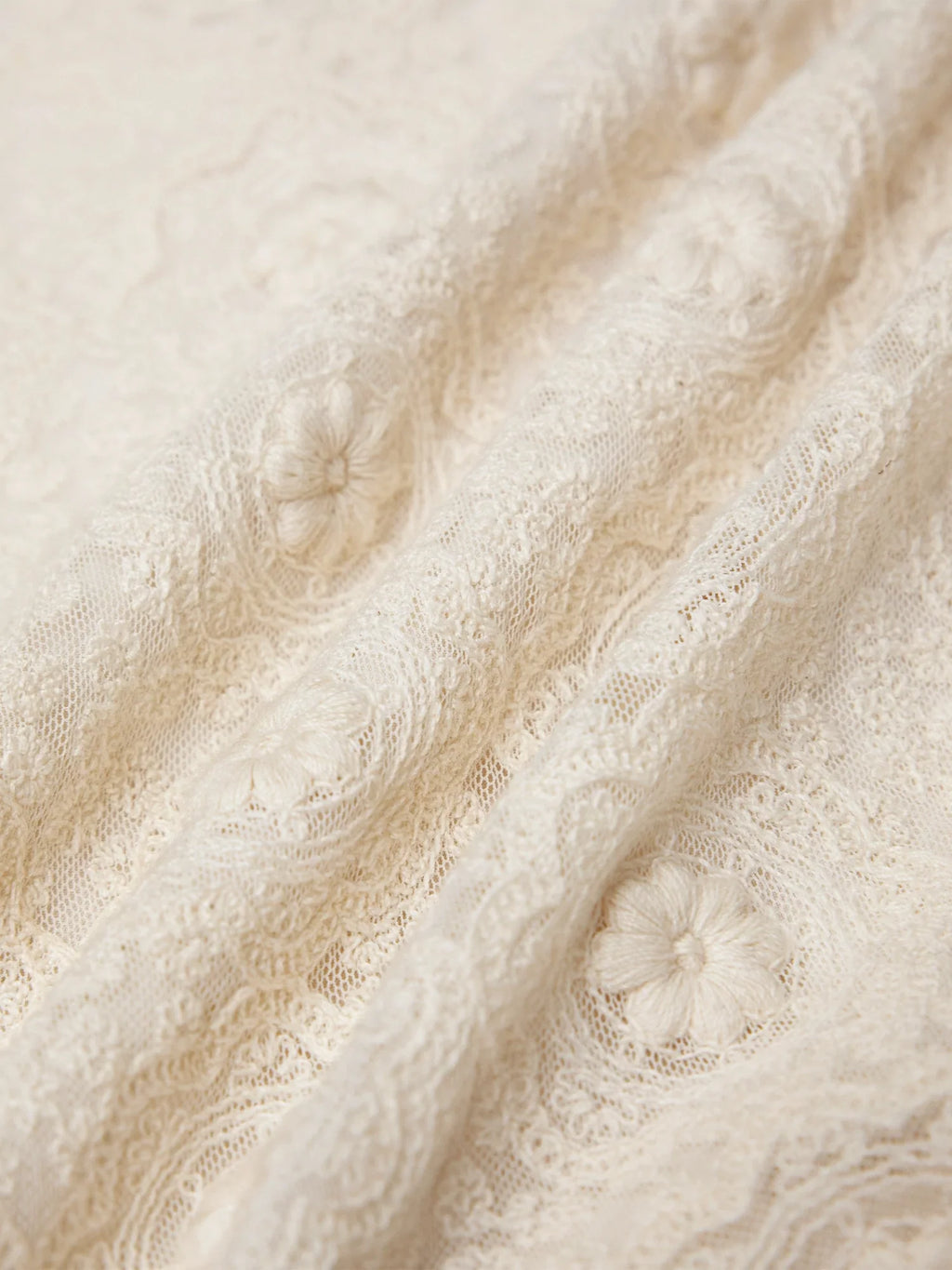 Levauro İşlemeli Dantel Geniş Paça Pantolon