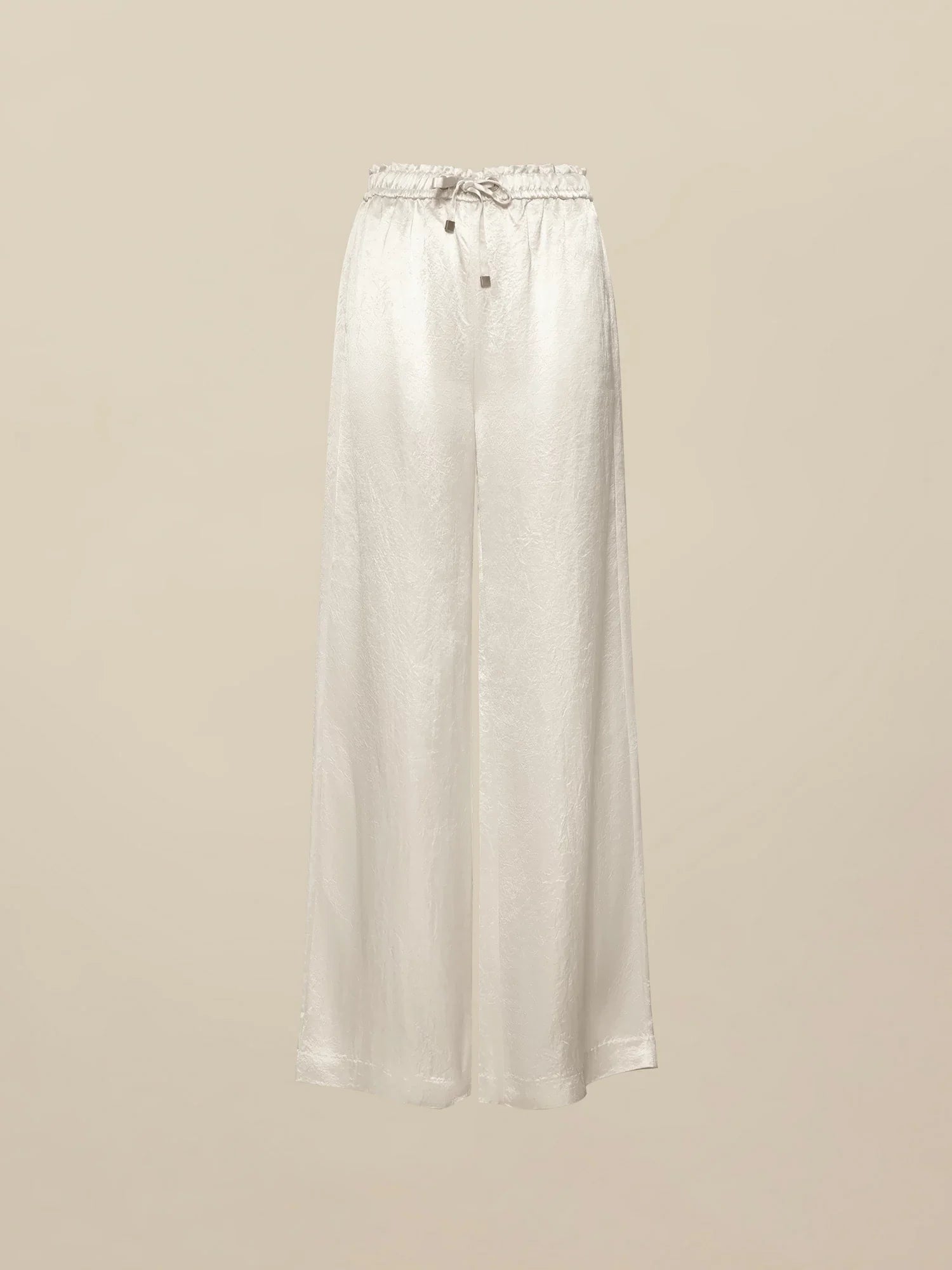 Levauro %100 Asetat Elastik Bel Saten Pantolon