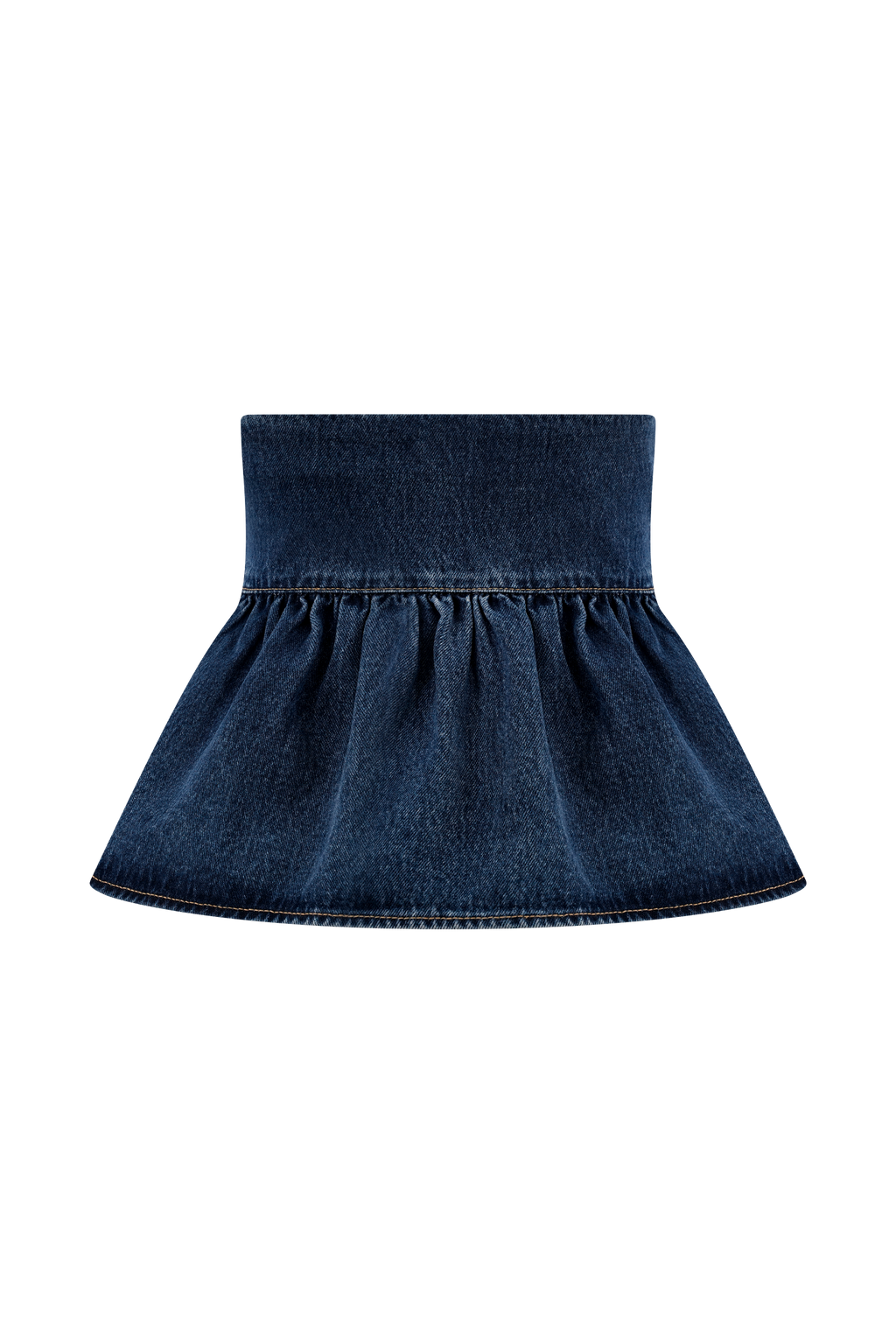 Levauro Pauline Straplez Denim Üst - 90'Lar Mavi