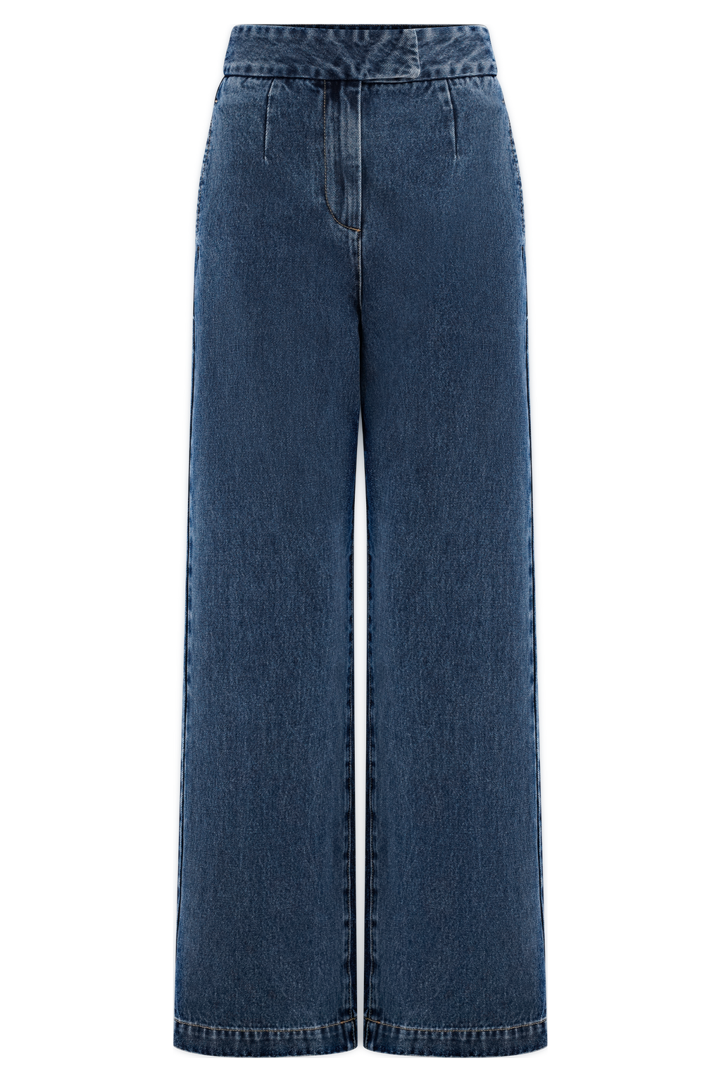 Levauro Rayne Geniş Paça Denim Jean - 90'Lar Mavi