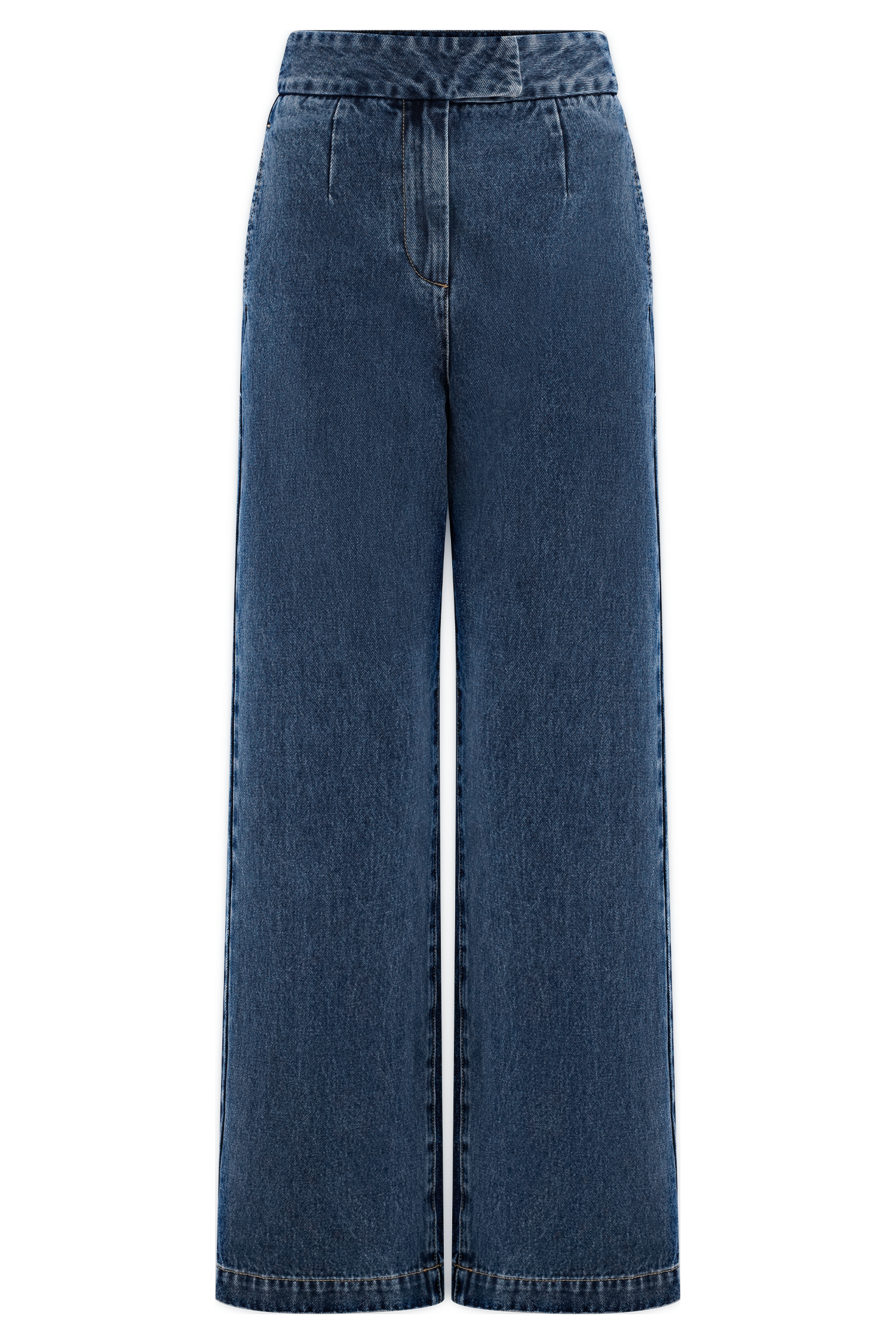 Levauro Rayne Geniş Paça Denim Jean - 90'Lar Mavi