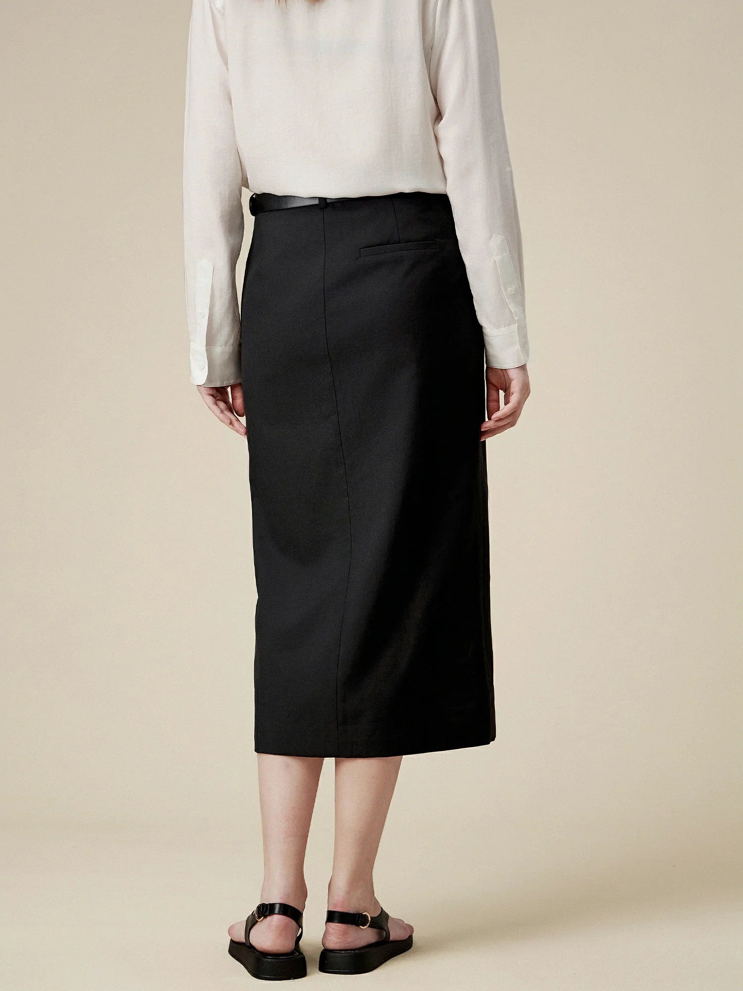 Levauro Düz Yırtmaçlı Takım Elbise Yarım Etek