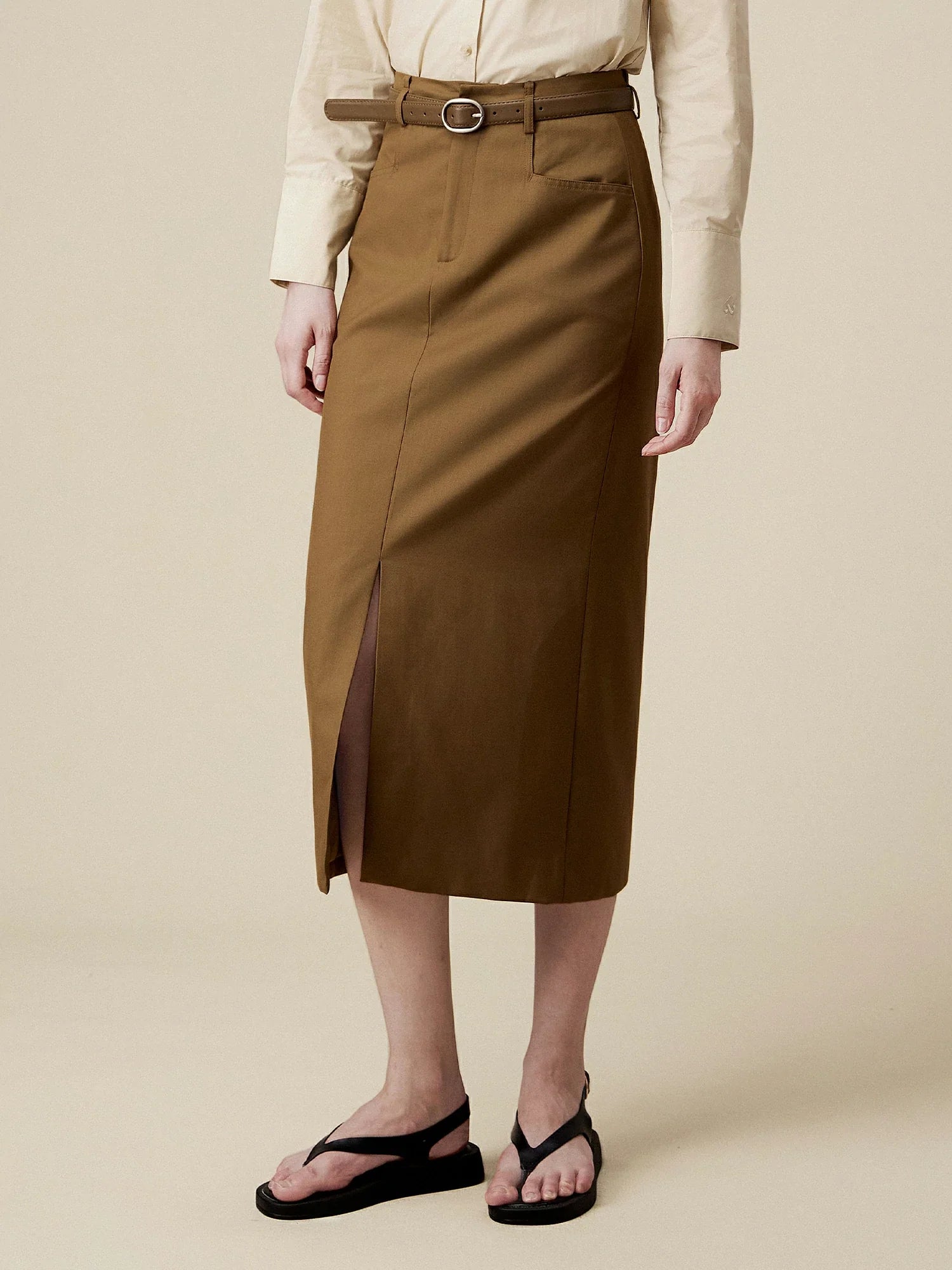 Levauro Düz Yırtmaçlı Takım Elbise Yarım Etek