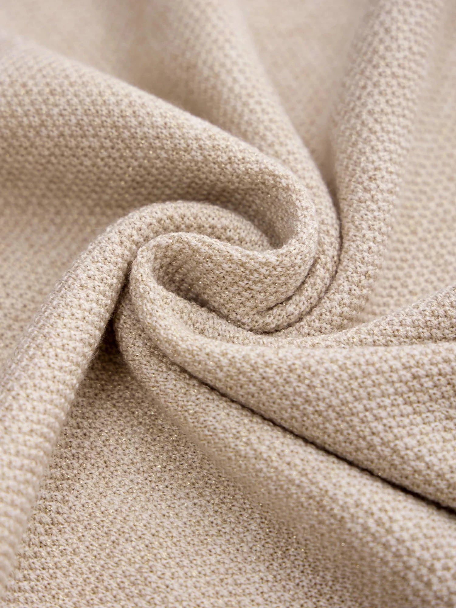 Levauro Yünlü Lastikli Bel Düz Örgü Etek