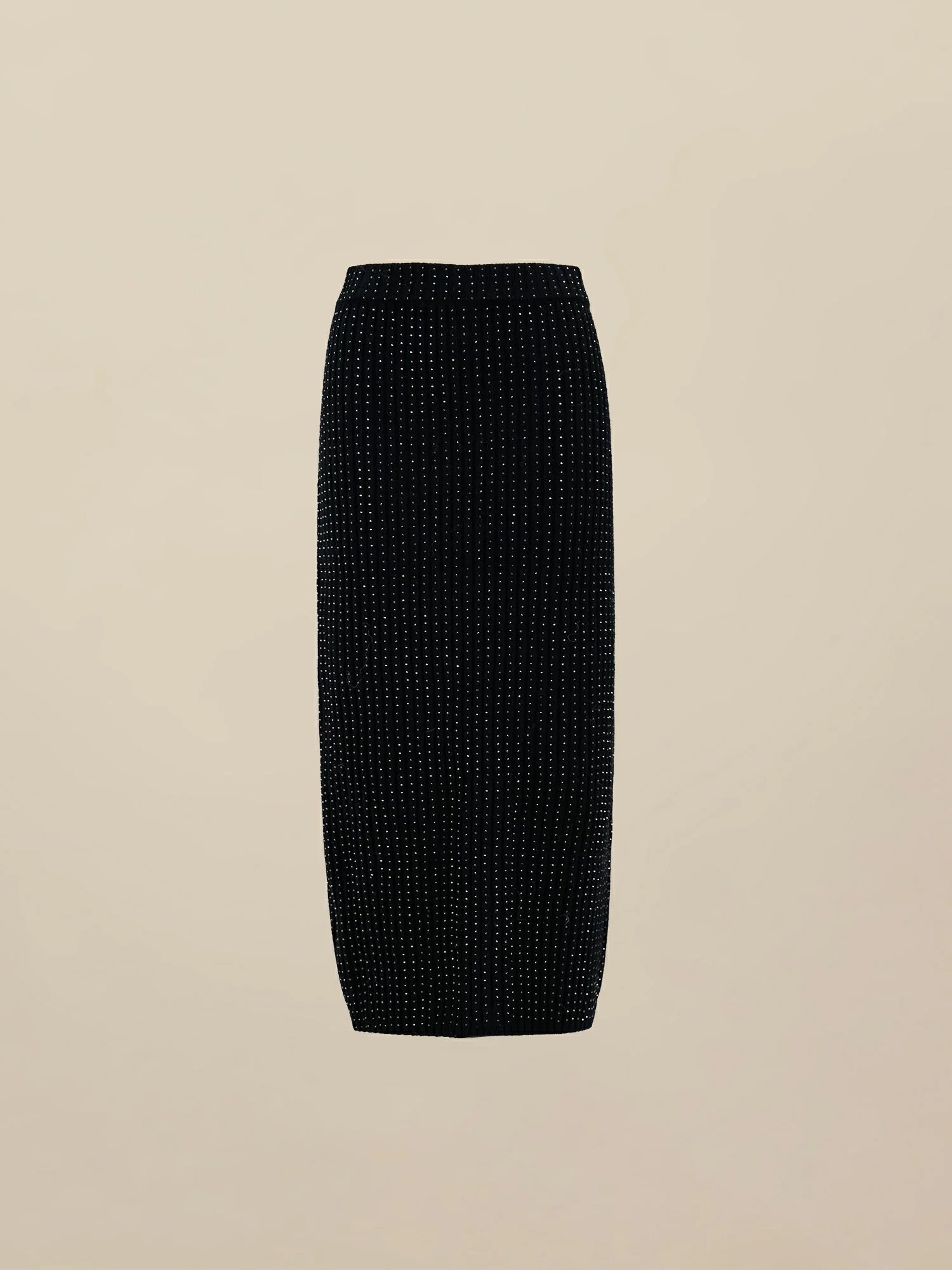 Levauro %100 Yün Taşlı Örgü Etek