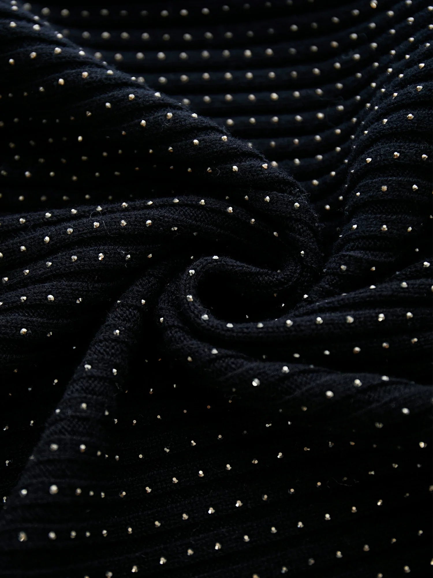 Levauro %100 Yün Taşlı Örgü Etek