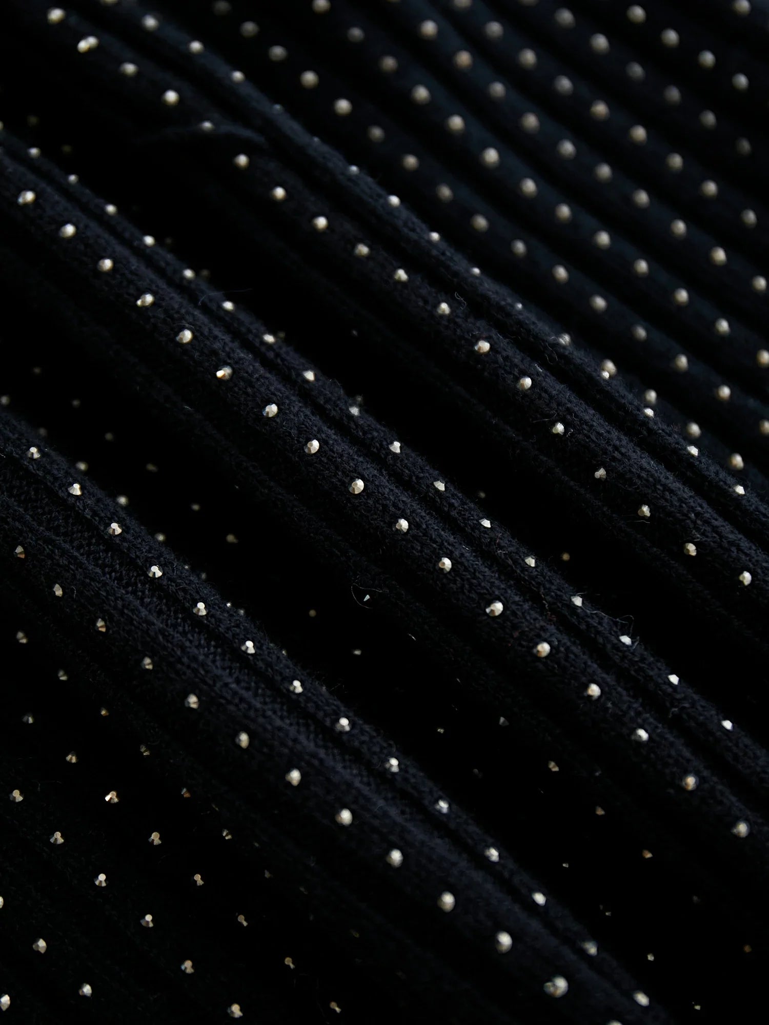 Levauro %100 Yün Taşlı Örgü Etek