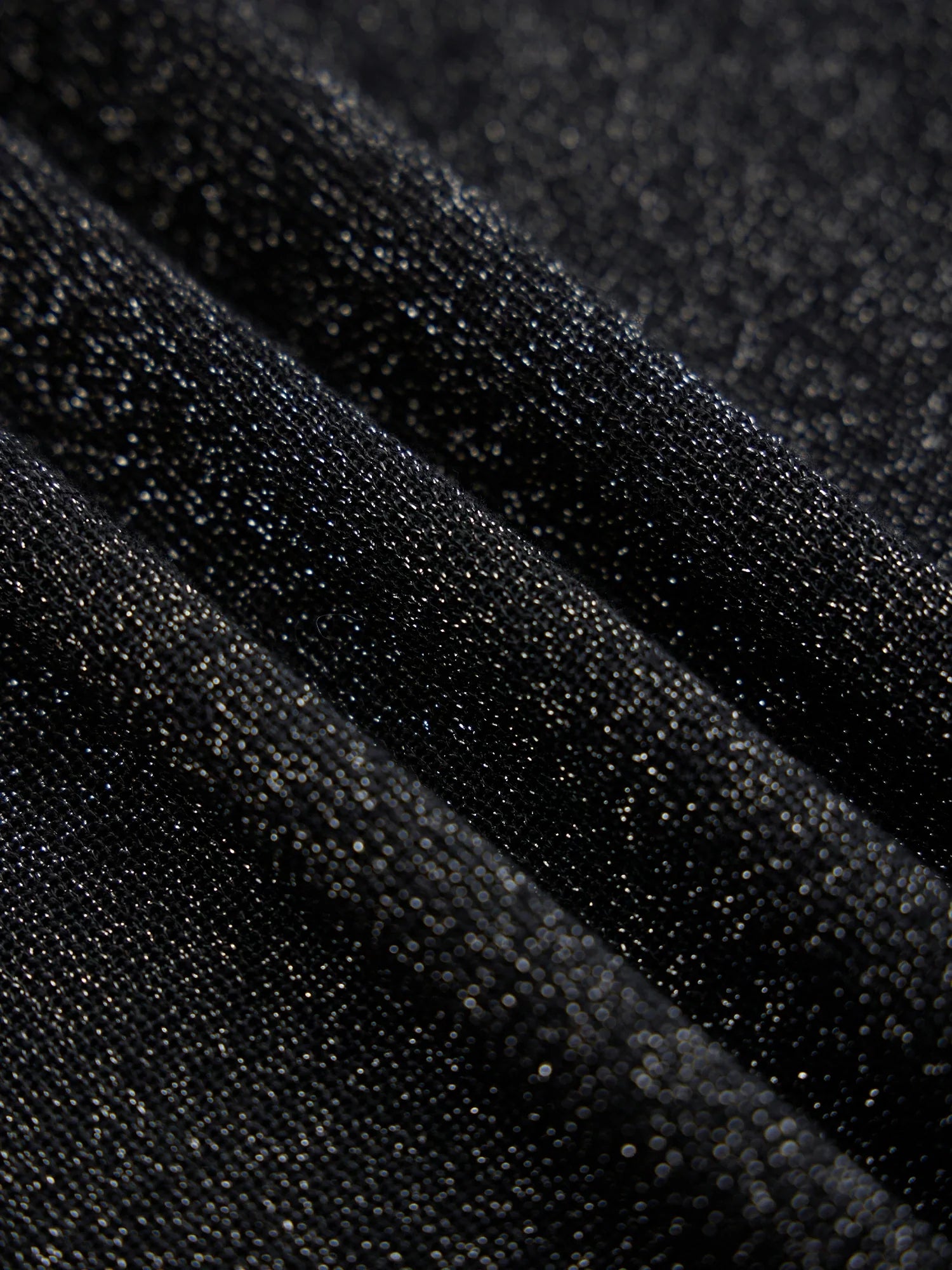 Levauro Gümüş İplik Stand Yaka Kazak Üstü