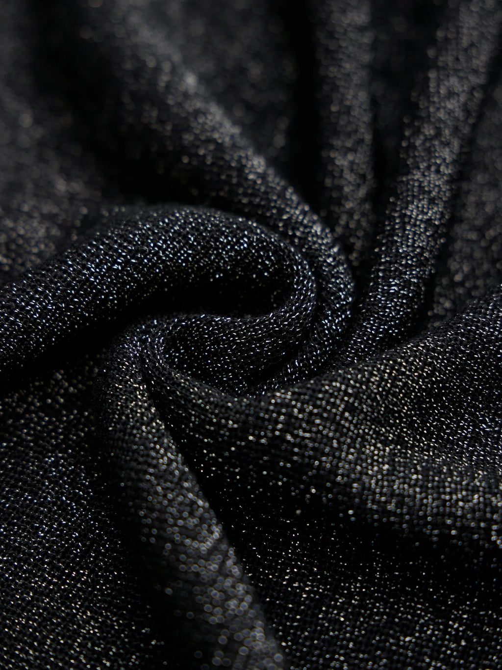 Levauro Gümüş İplik Stand Yaka Kazak Üstü