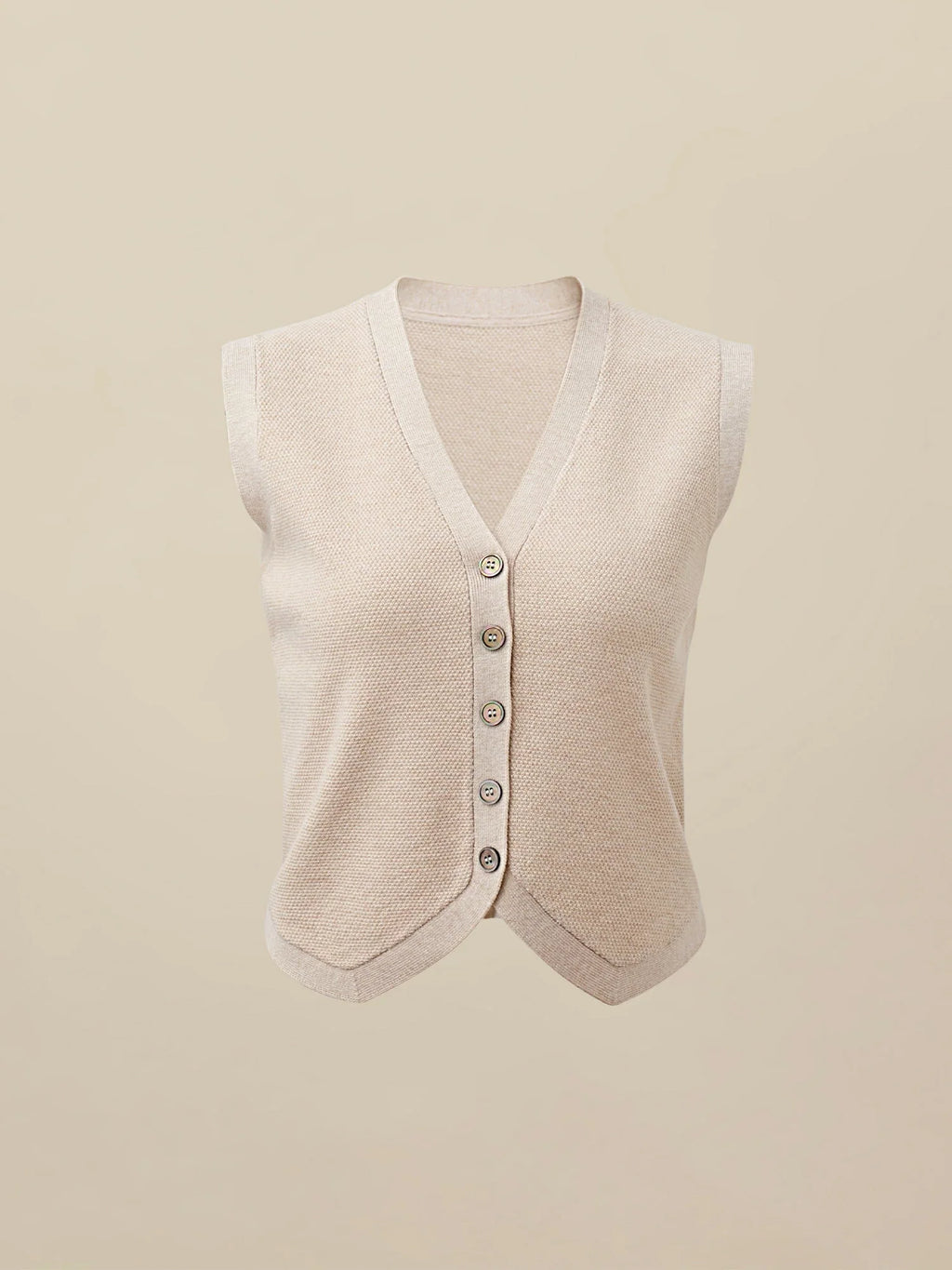 Levauro Yün Altın Gümüş İplik Kazak Yelek