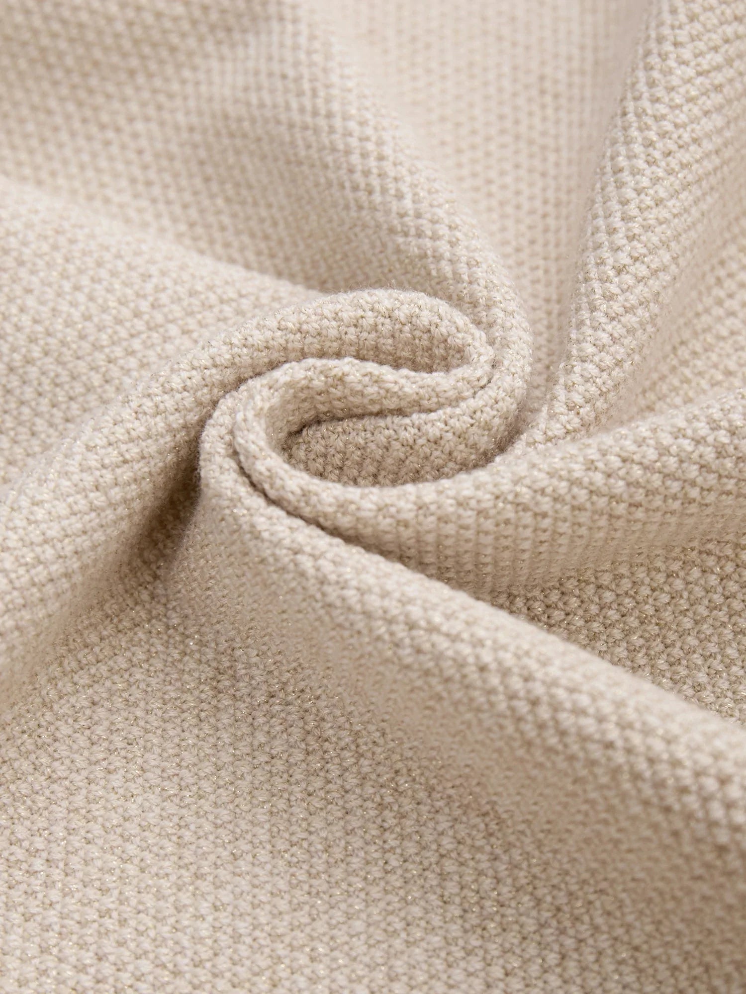 Levauro Yün Altın Gümüş İplik Kazak Yelek