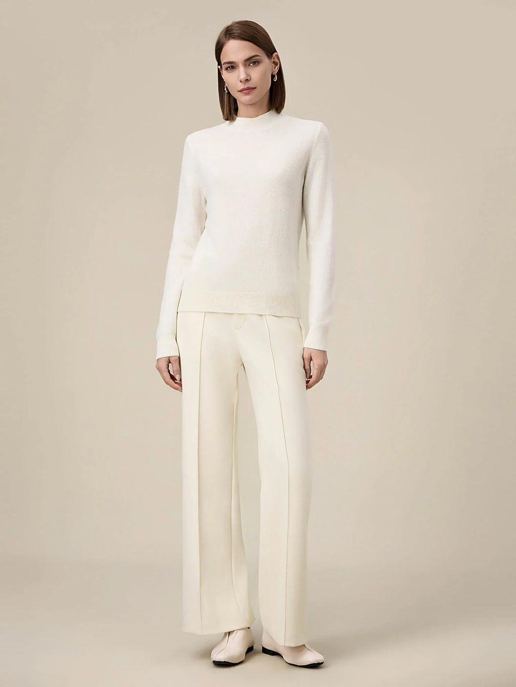 Levauro Kadın %90 Yün Uzun Kollu Örgü Kazak