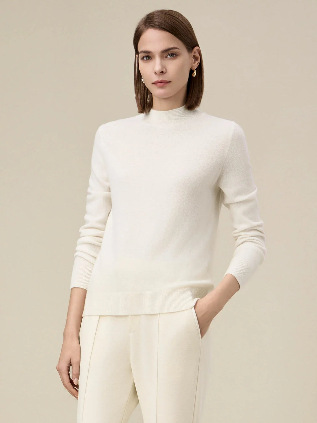 Levauro Kadın %90 Yün Uzun Kollu Örgü Kazak