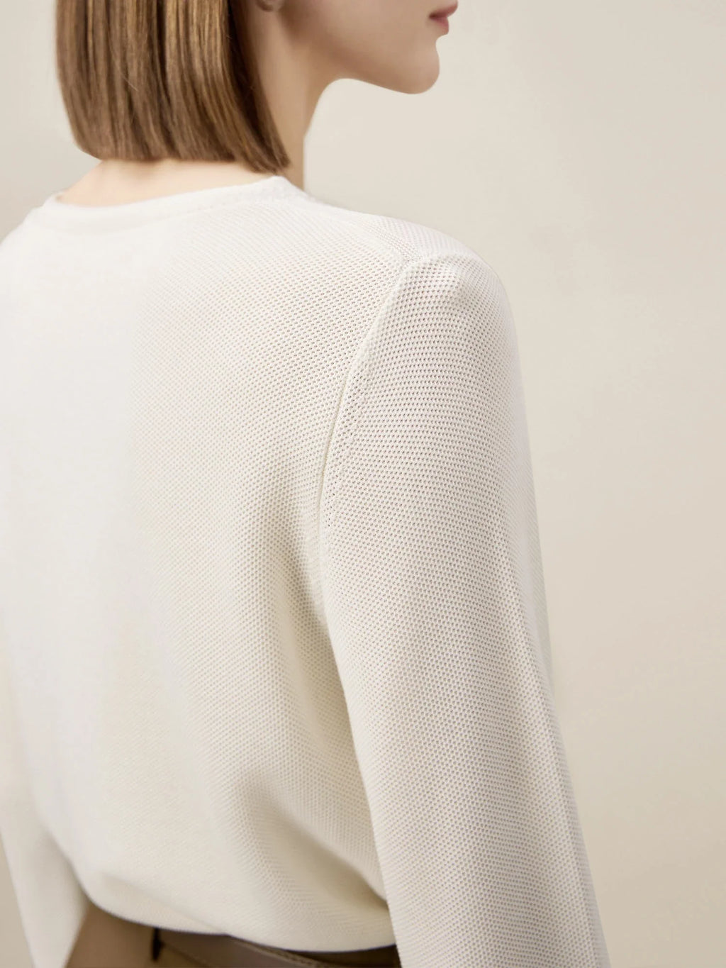 Levauro Kadın %100 Lyocell Jakarlı Örgü Kazak