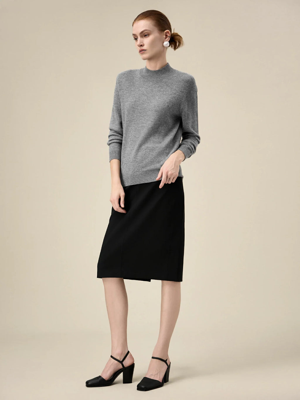 Levauro Kadın %100 Yün Yarım Balıkçı Yaka Örme Kazak