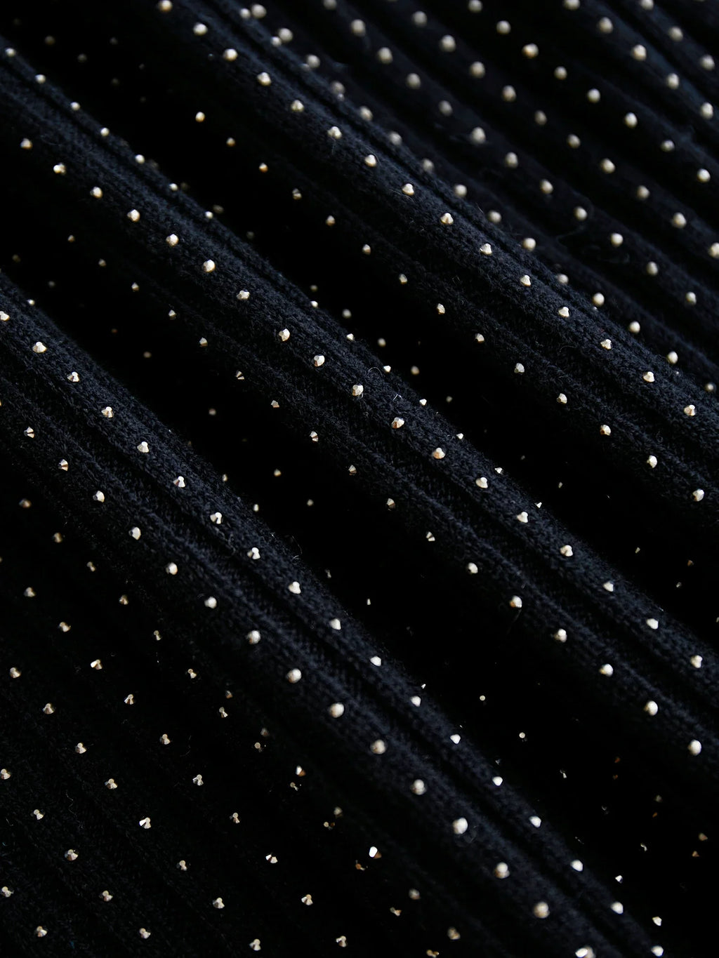 Levauro %100 Yün Balıkçı Yaka Uzun Kollu Taşlı Kazak