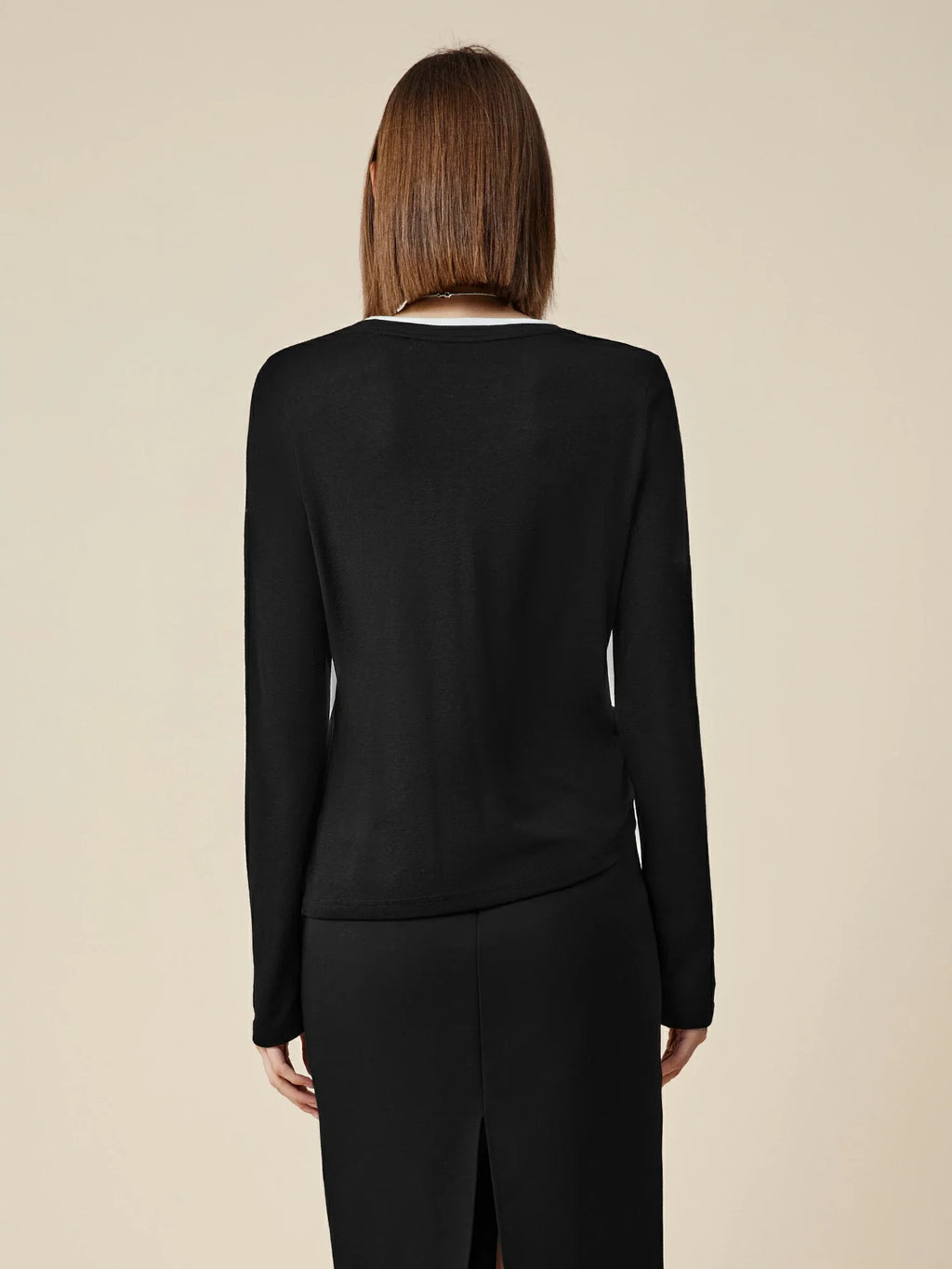 Levauro Lyocell ve Yünlü Bağcıklı Tişört