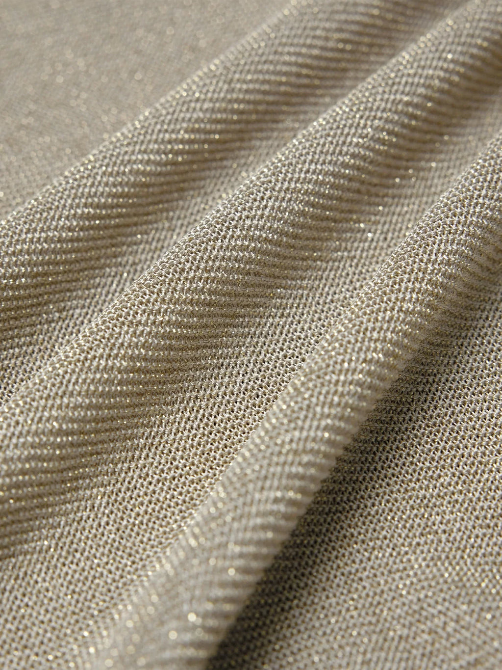 Levauro Altın Gümüş İplik Kısa Kollu Üst