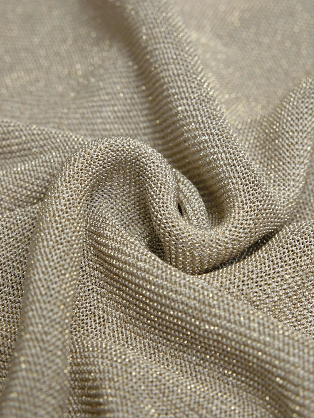 Levauro Altın Gümüş İplik Kısa Kollu Üst