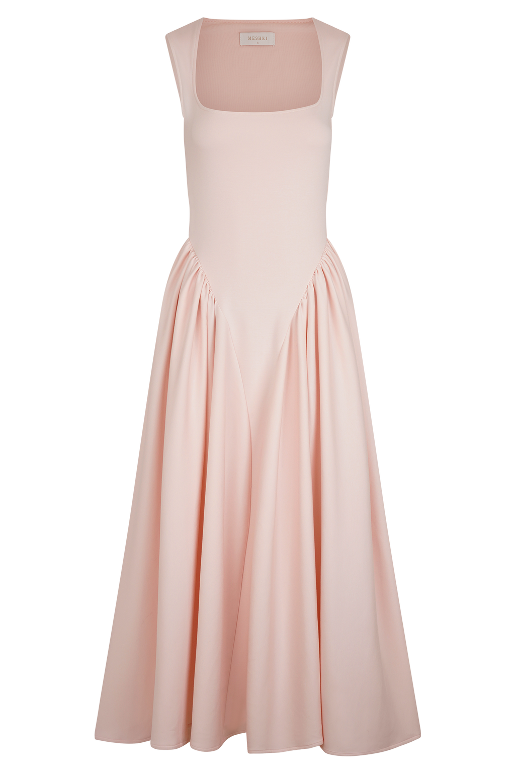 Levauro Sharon Scuba Jersey Midi Elbise - Bale Pembesi