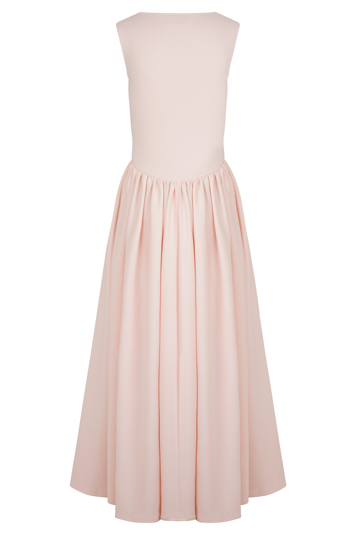 Levauro Sharon Scuba Jersey Midi Elbise - Bale Pembesi