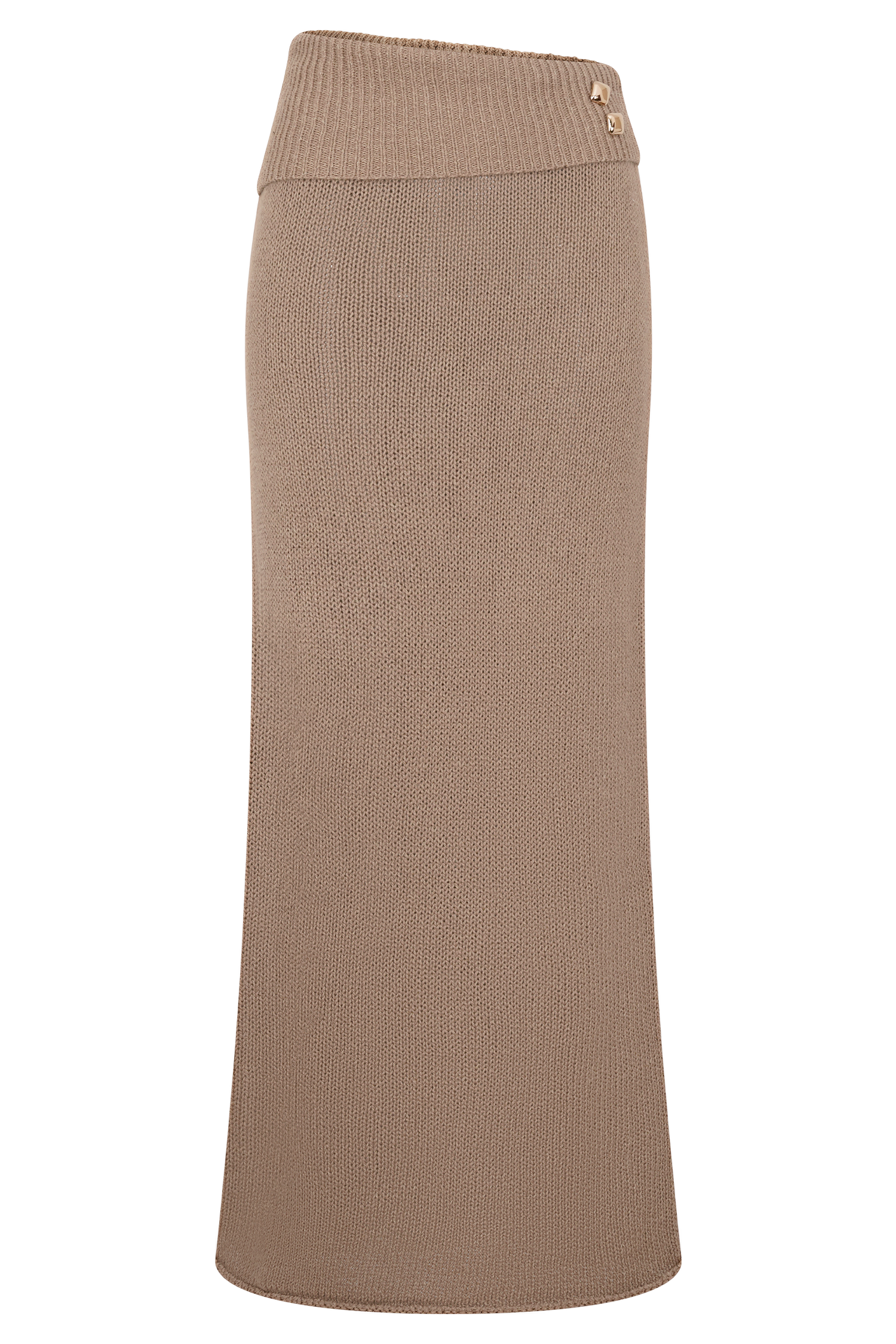 Levauro Sloane Örgü Maxi Etek - Latte