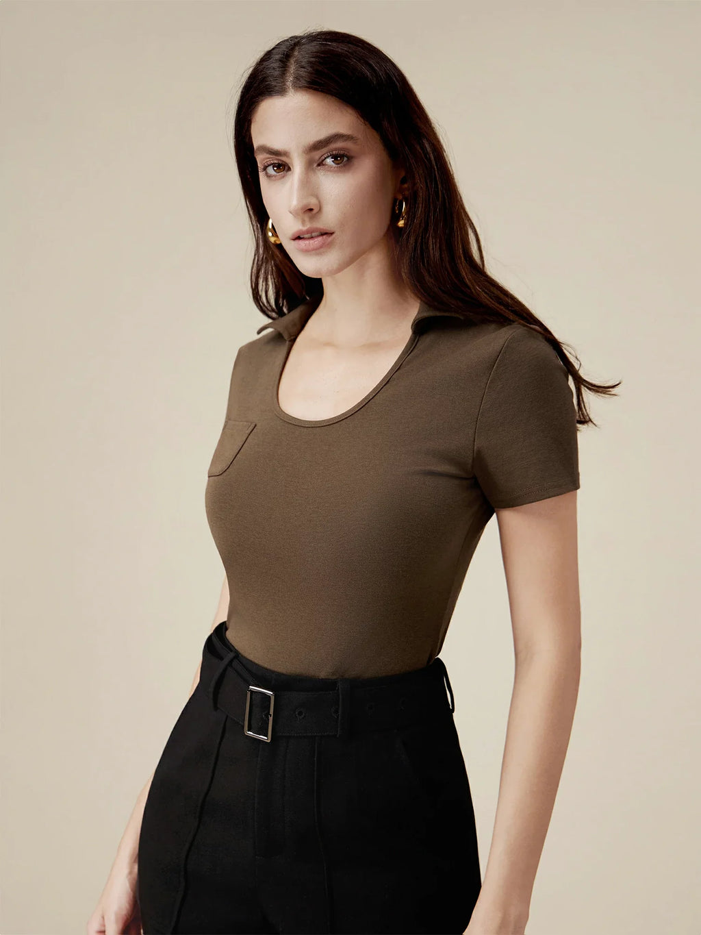 Levauro Pamuklu Slim Fit Kaburga Örgü Üst