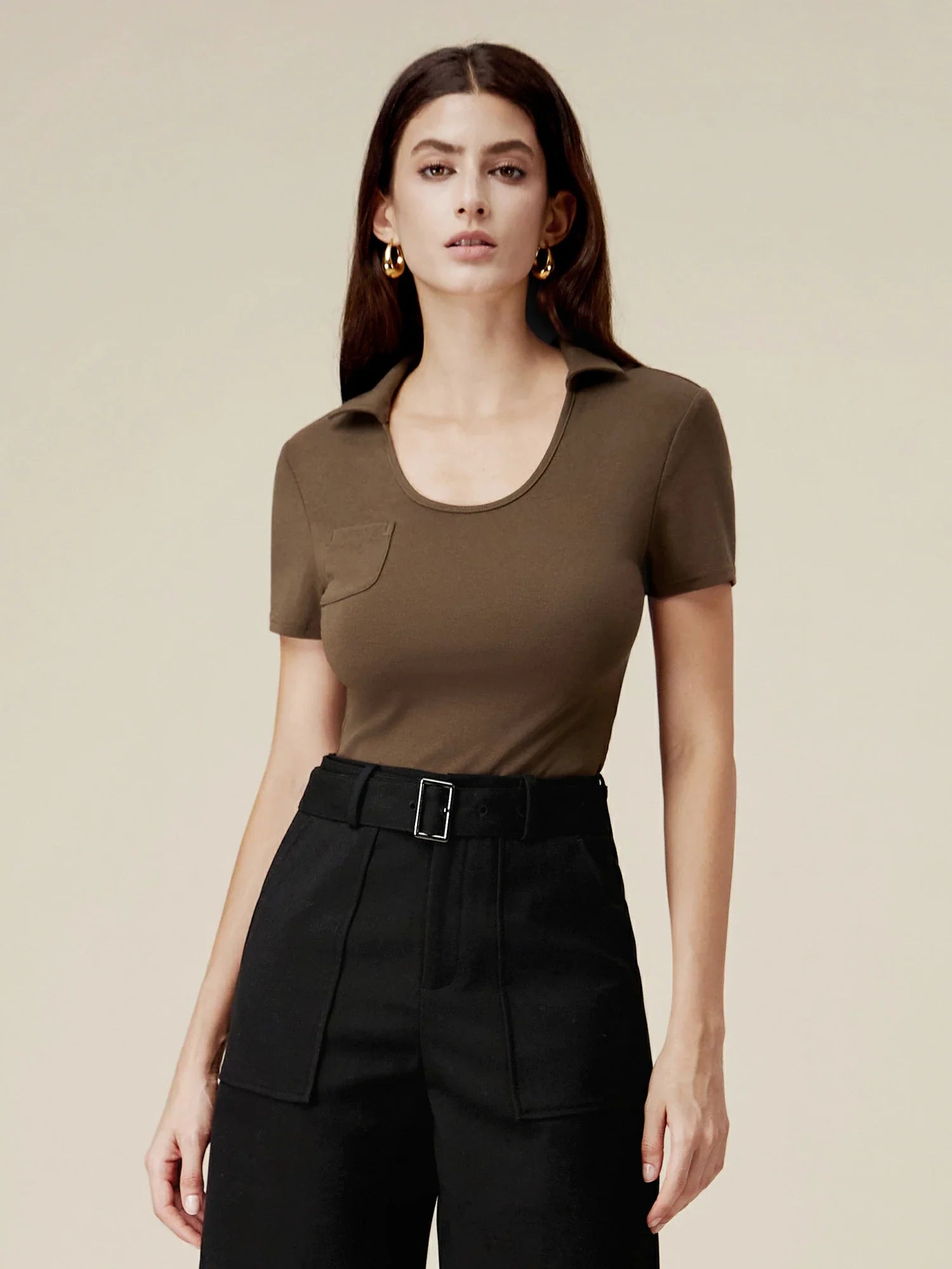 Levauro Pamuklu Slim Fit Kaburga Örgü Üst