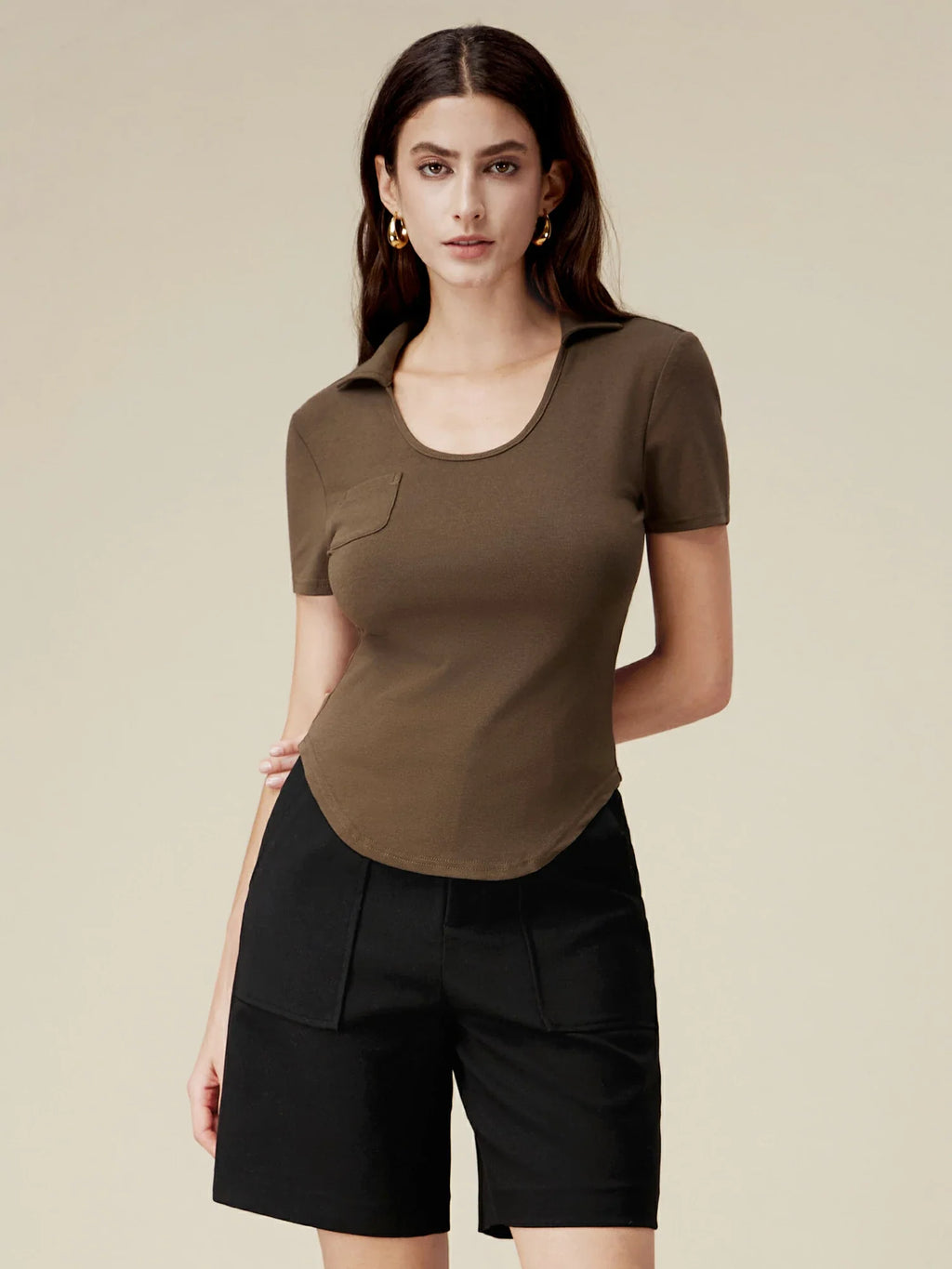 Levauro Pamuklu Slim Fit Kaburga Örgü Üst