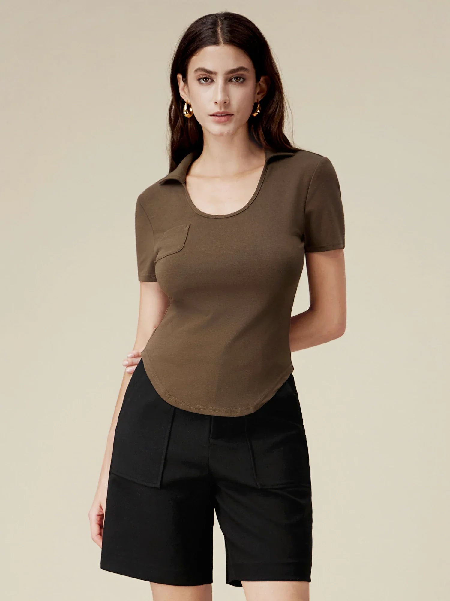 Levauro Pamuklu Slim Fit Kaburga Örgü Üst