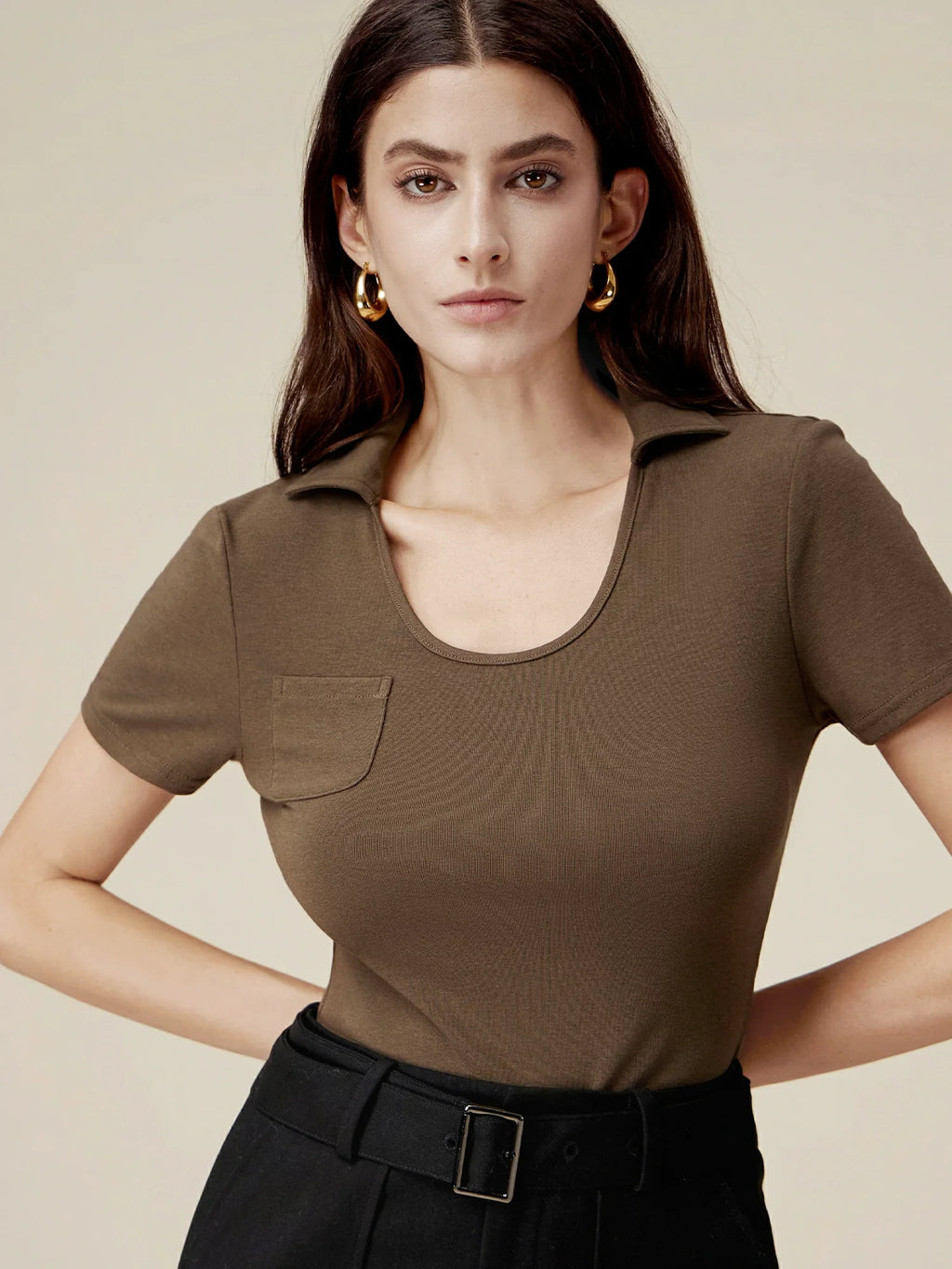 Levauro Pamuklu Slim Fit Kaburga Örgü Üst