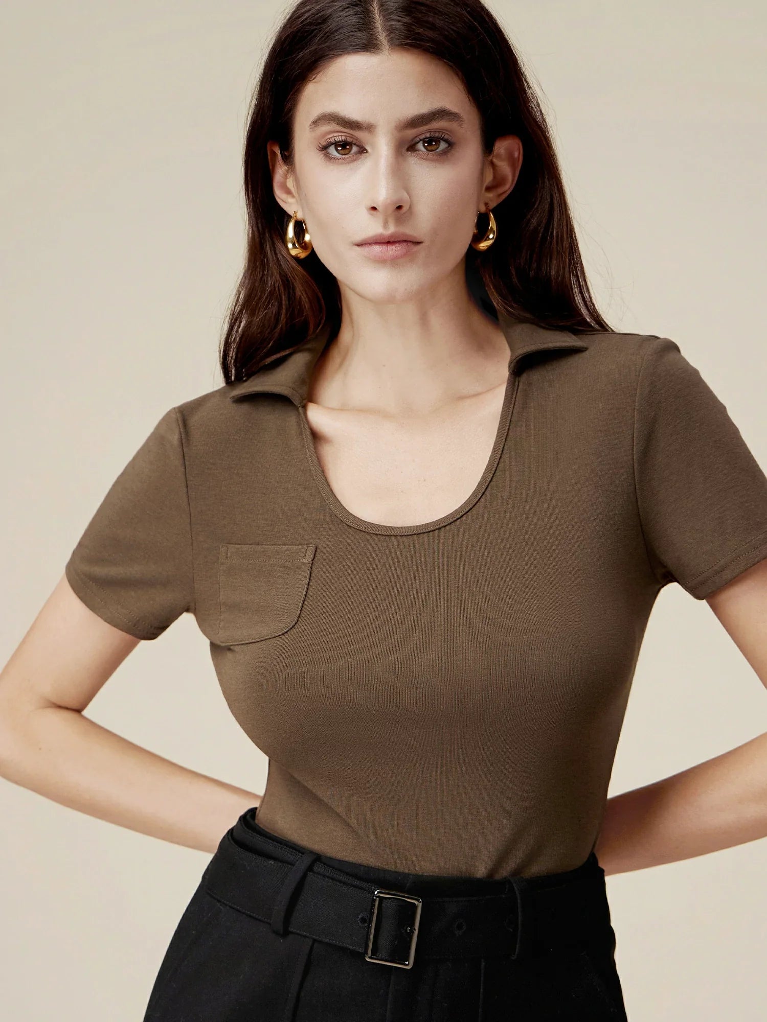 Levauro Pamuklu Slim Fit Kaburga Örgü Üst