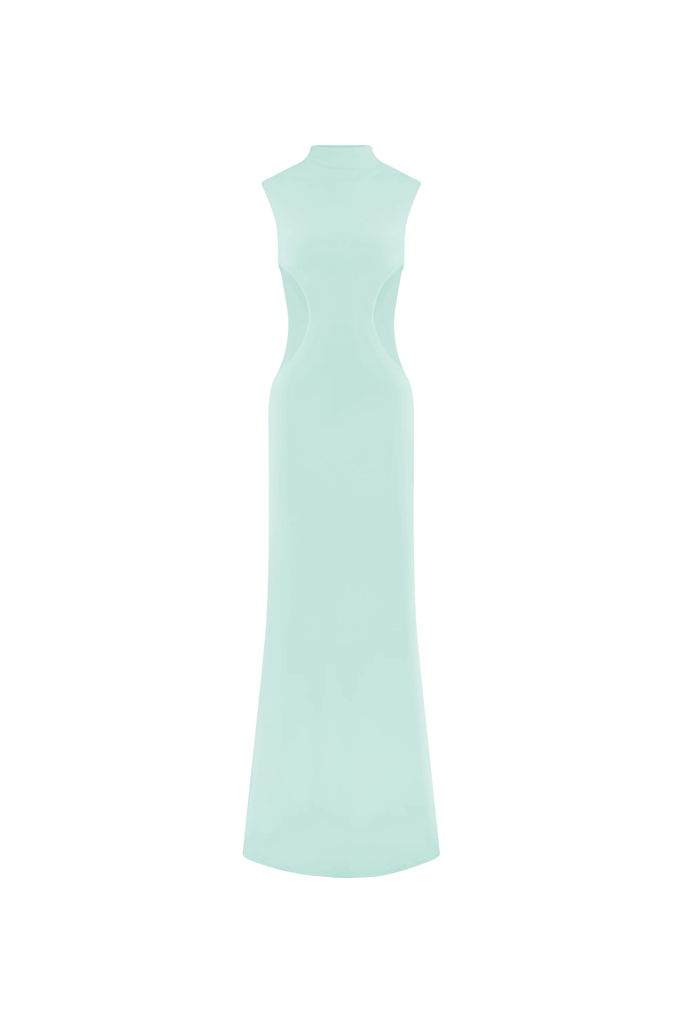 Levauro Massie Slinky Ve Mesh Maxi Elbise - Lagoon
