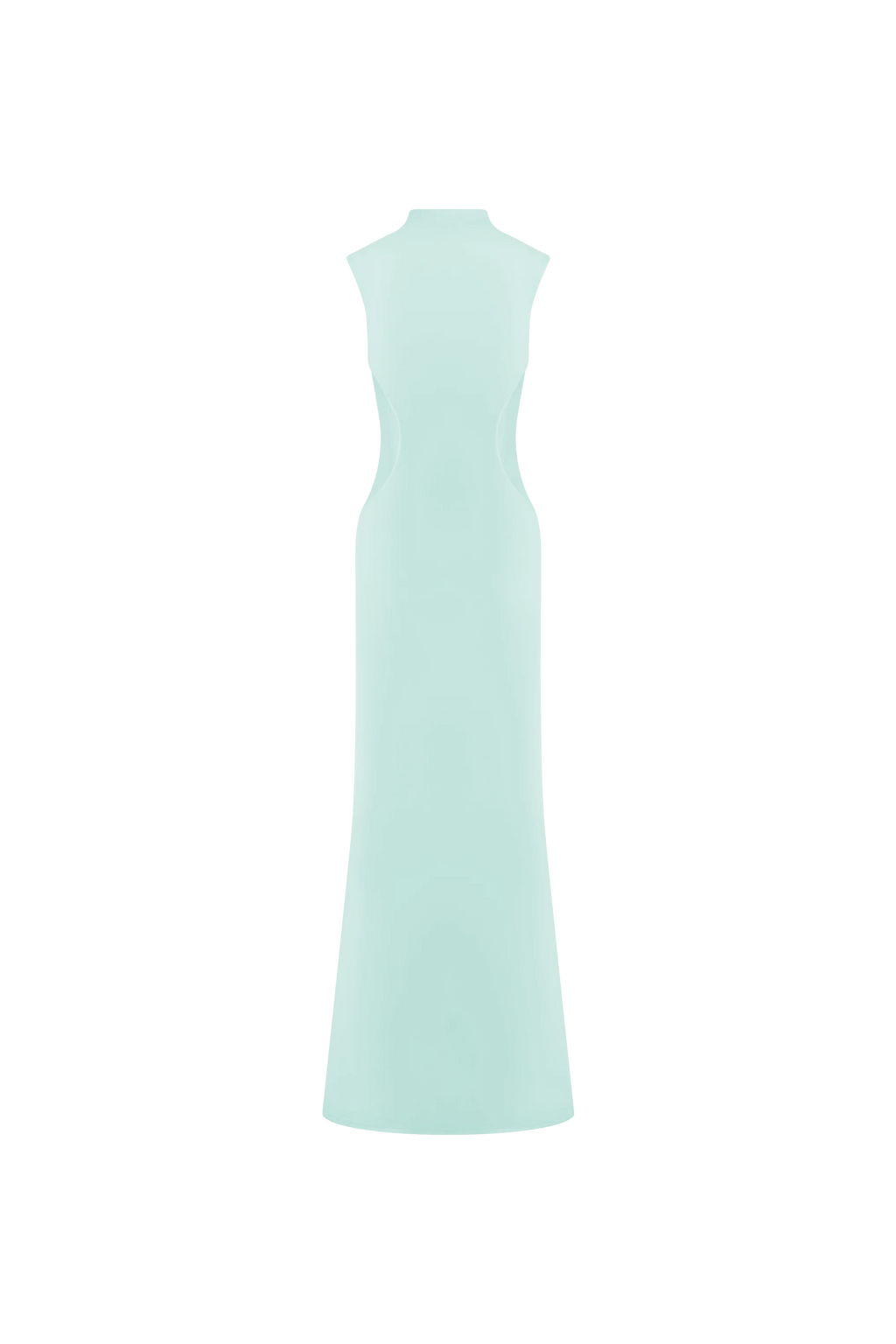Levauro Massie Slinky Ve Mesh Maxi Elbise - Lagoon