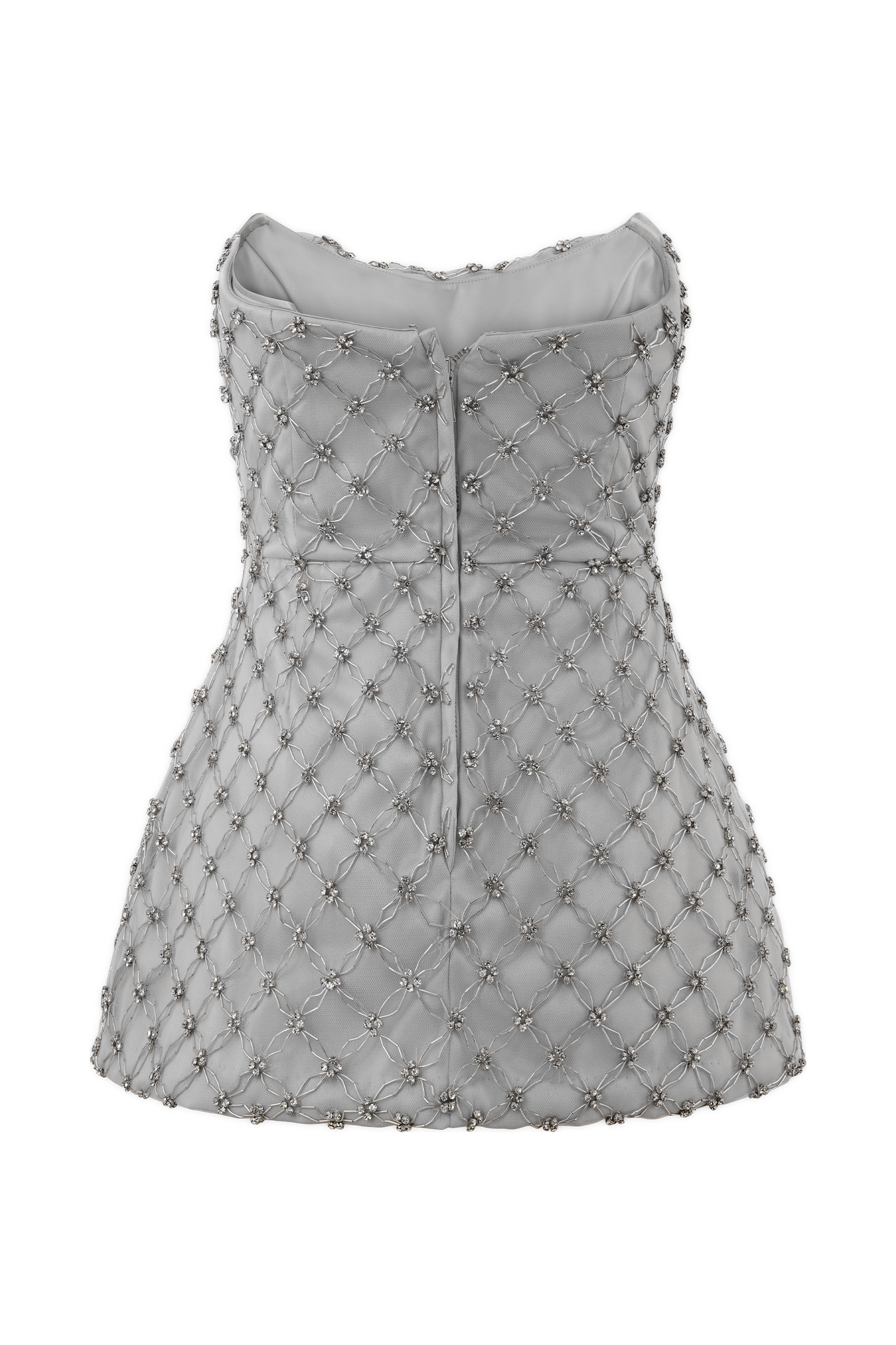 Levauro Zuri El Boncuklu Peplum Korse - Gümüş