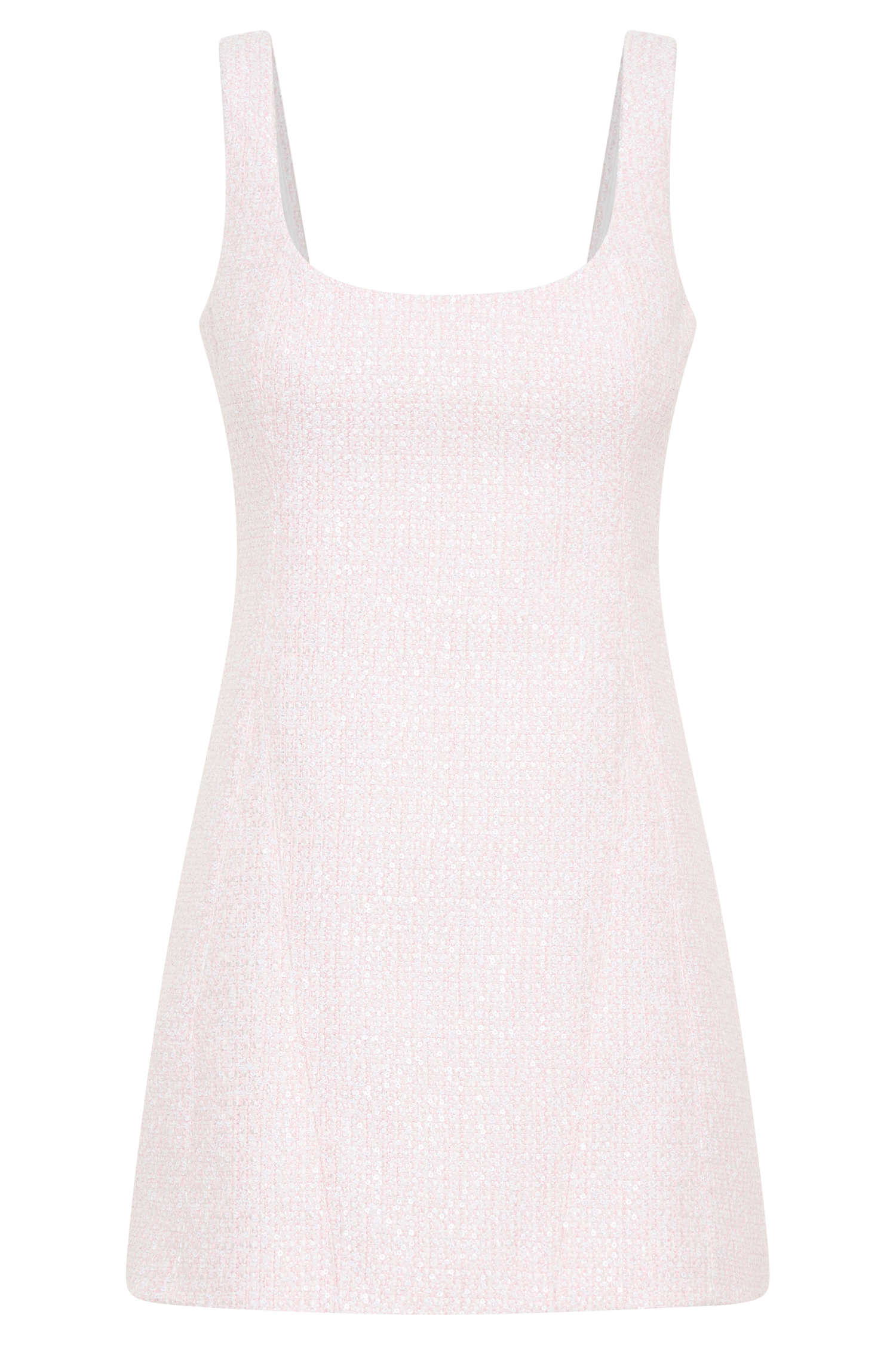 Levauro Beth Tweed Mini Elbise - Peri Floss Pembe
