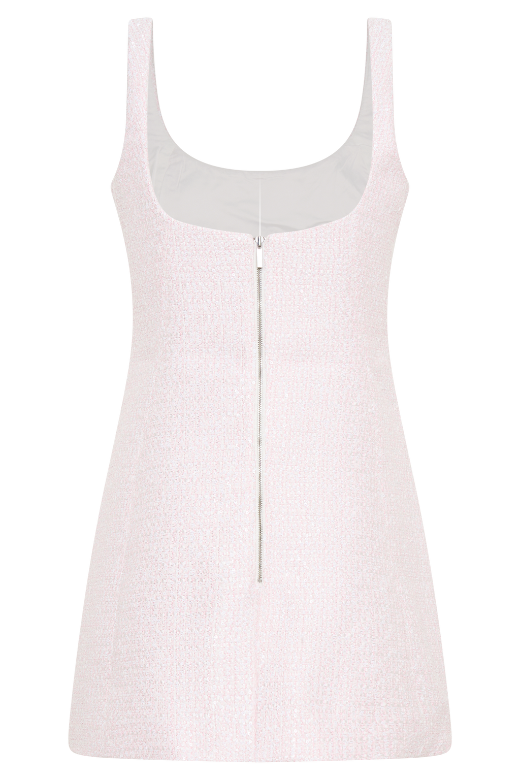 Levauro Beth Tweed Mini Elbise - Peri Floss Pembe
