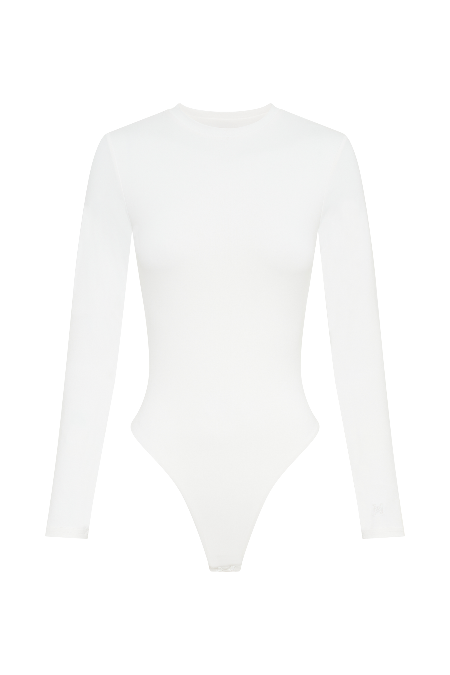 Levauro  Delilah Uzun Kollu Bisiklet Yaka Body - Beyaz