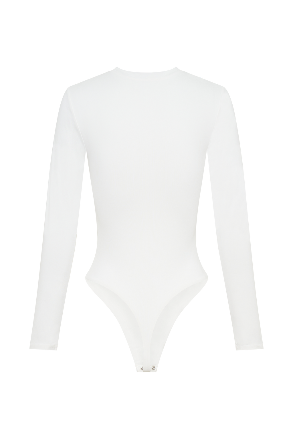 Levauro  Delilah Uzun Kollu Bisiklet Yaka Body - Beyaz