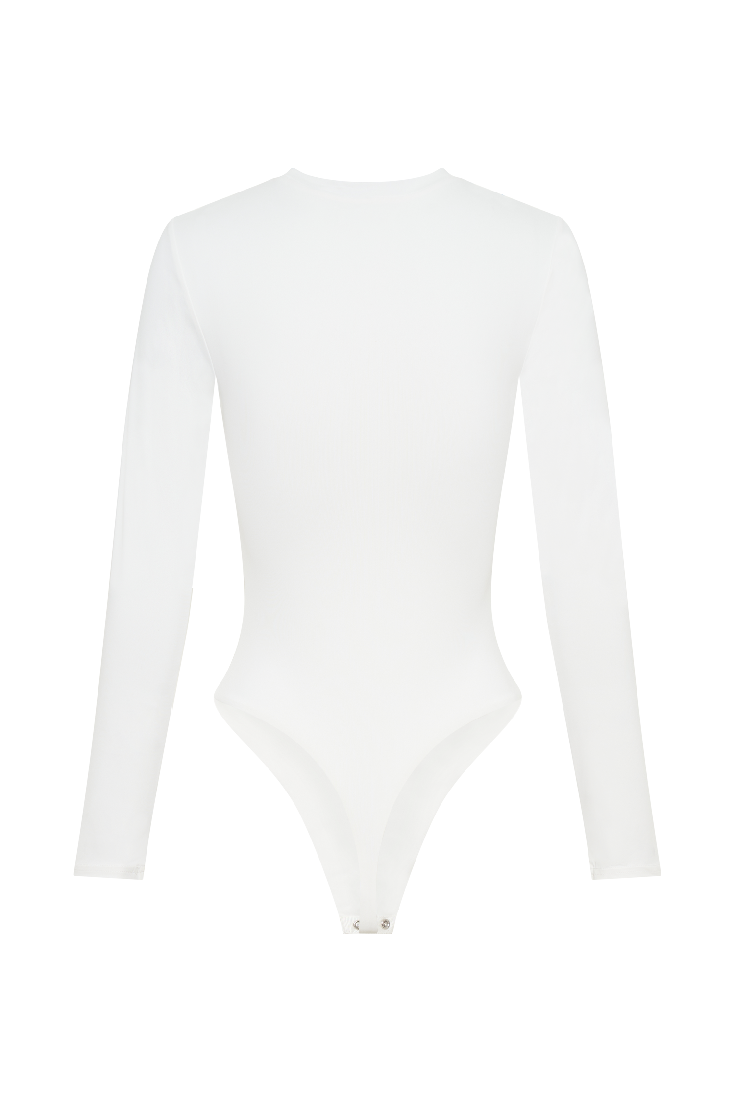 Levauro  Delilah Uzun Kollu Bisiklet Yaka Body - Beyaz